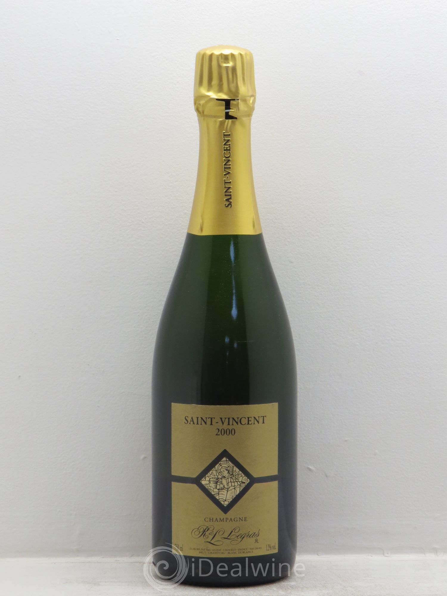 Champagne Grand Cru -Blanc de Blanc -Saint Vincent - Legras 2000 - Posten von 1 Flasche - 0