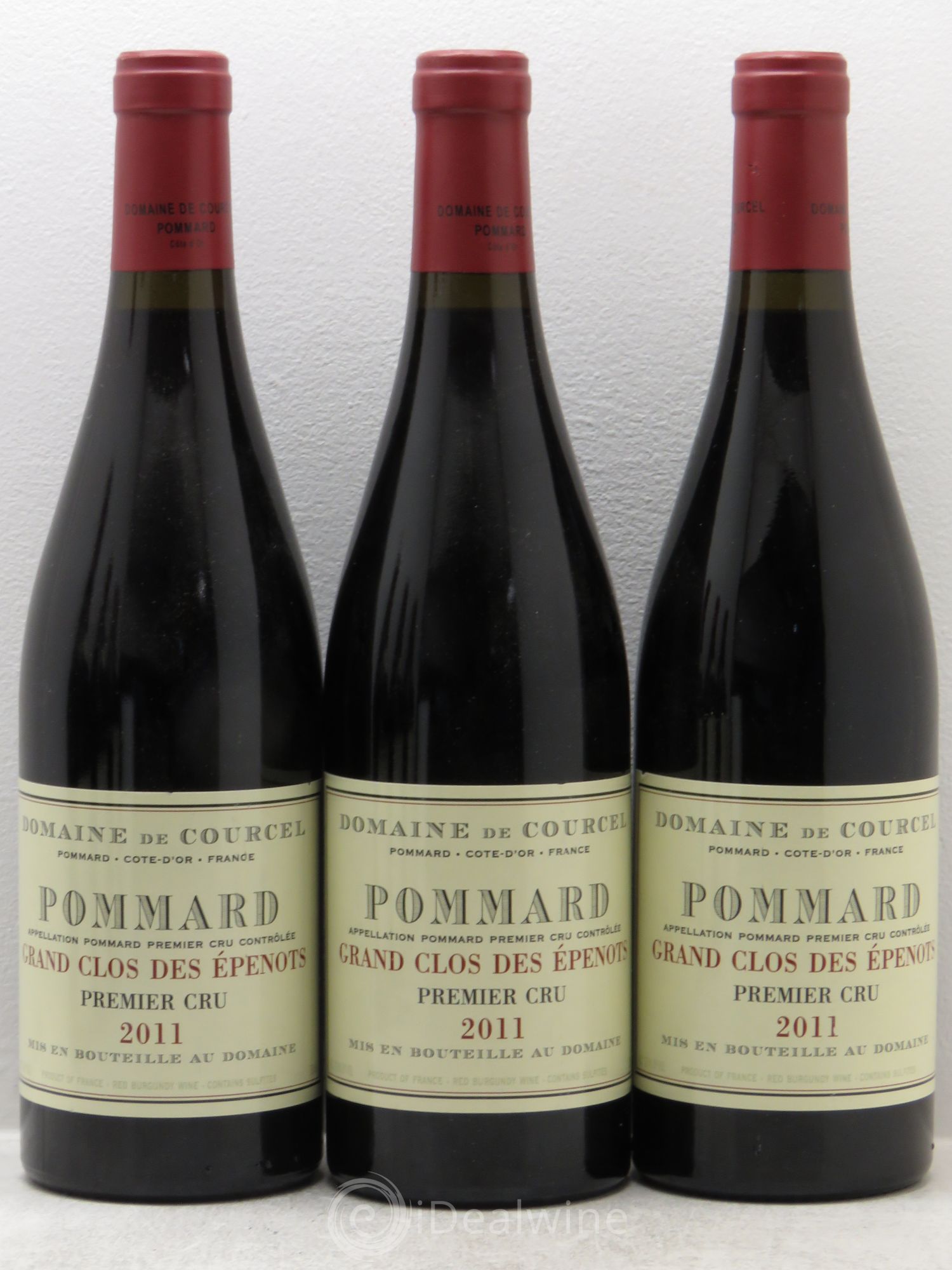Pommard 1er Cru Grand Clos des Epenots de Courcel (Domaine) 2011 - Lot de 3 bouteilles - 0
