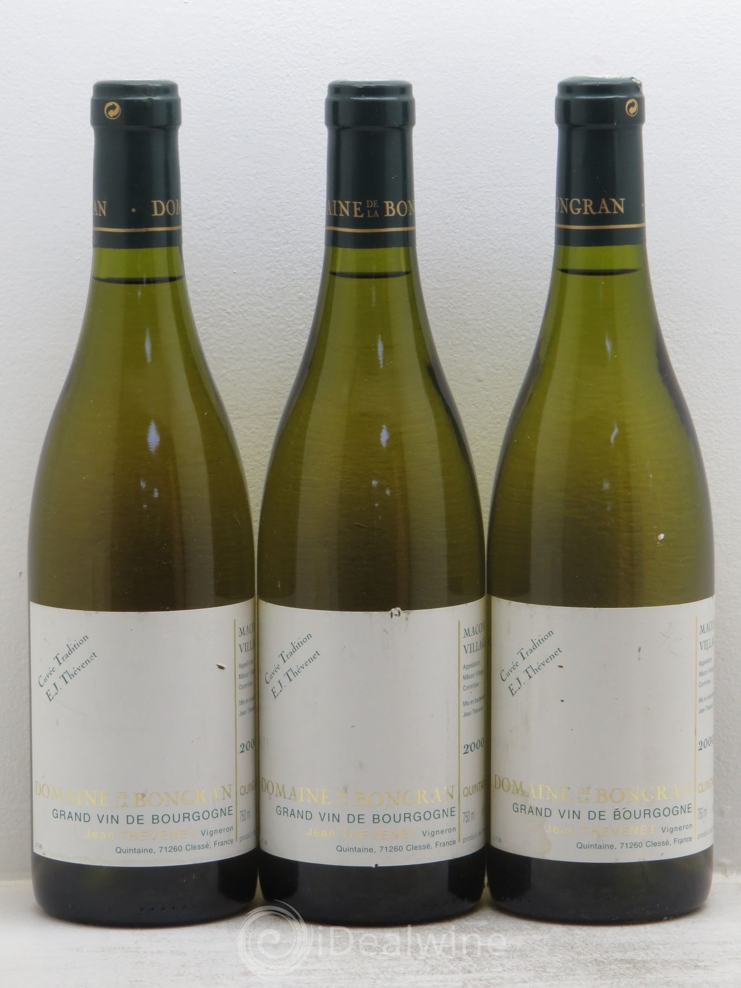 Mâcon Cuvée Tradition Domaine de la Bongran (J.Thevenet) Clessé 2000 - Lot de 3 bouteilles - 0