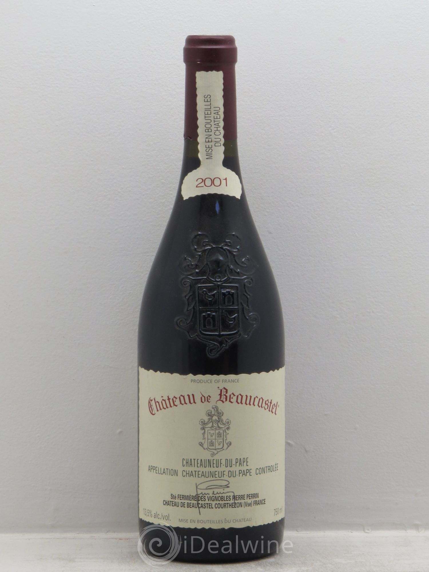 Châteauneuf-du-Pape Château de Beaucastel Famille Perrin 2001 - Lot de 1 bouteille - 0