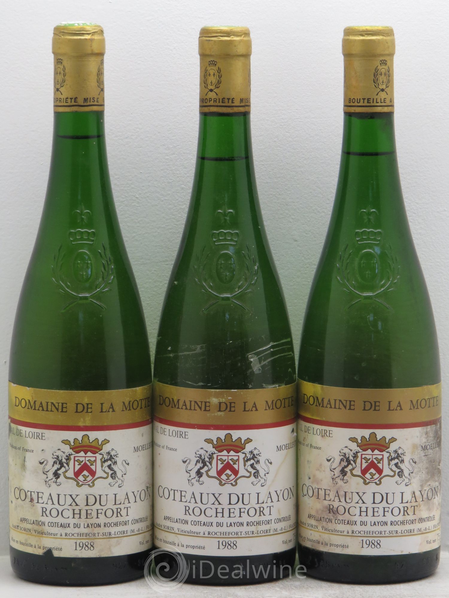 Coteaux du Layon Rochefort 1988 - Lot de 3 bouteilles - 0