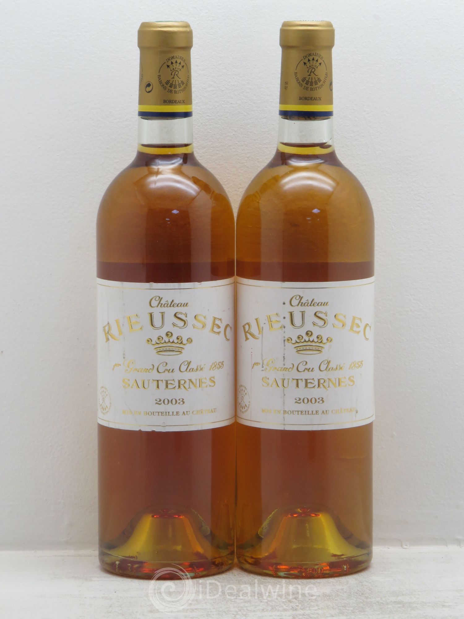 Château Rieussec 1er Grand Cru Classé (senza prezzo di riserva) 2003 - Lotto di 2 bottiglie - 0