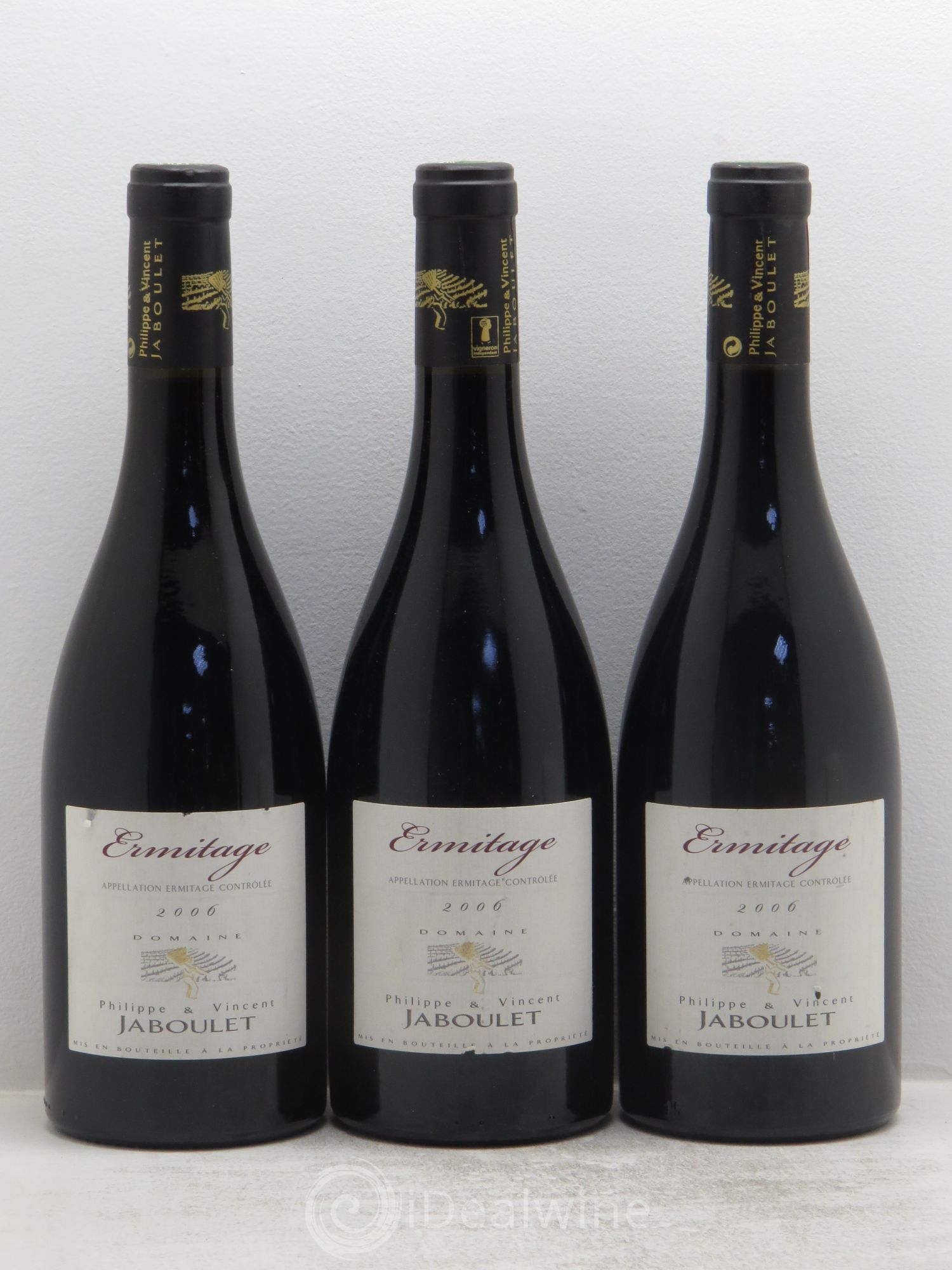 Hermitage Domaine Philippe et Vincent Jaboulet 2006 - Posten von 3 Flaschen - 0