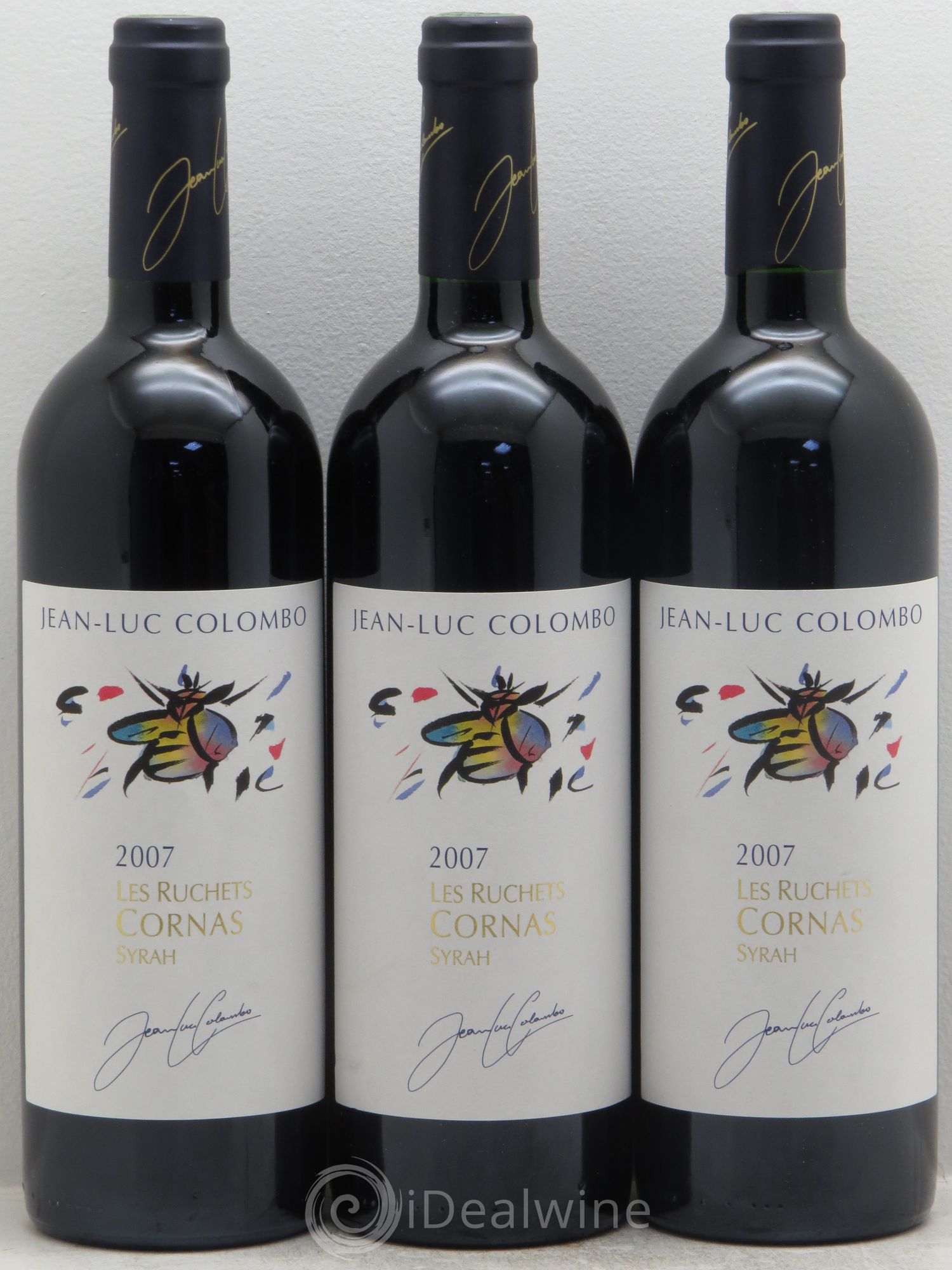 Cornas les Ruchets Jean-Luc Colombo 2007 - Lot de 3 bouteilles - 0