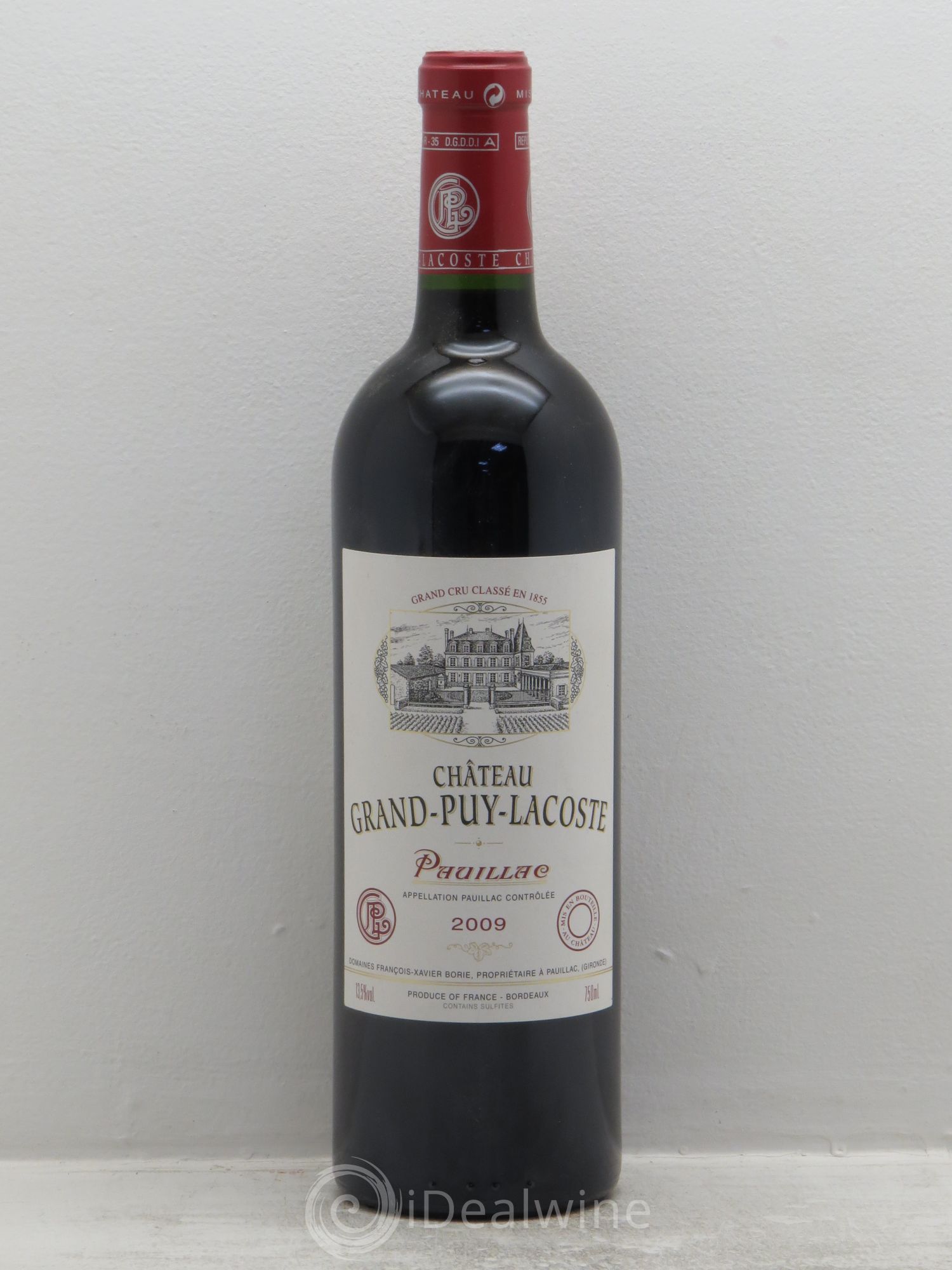 Château Grand Puy Lacoste 5ème Grand Cru Classé 2009 - Lot de 1 bouteille - 0