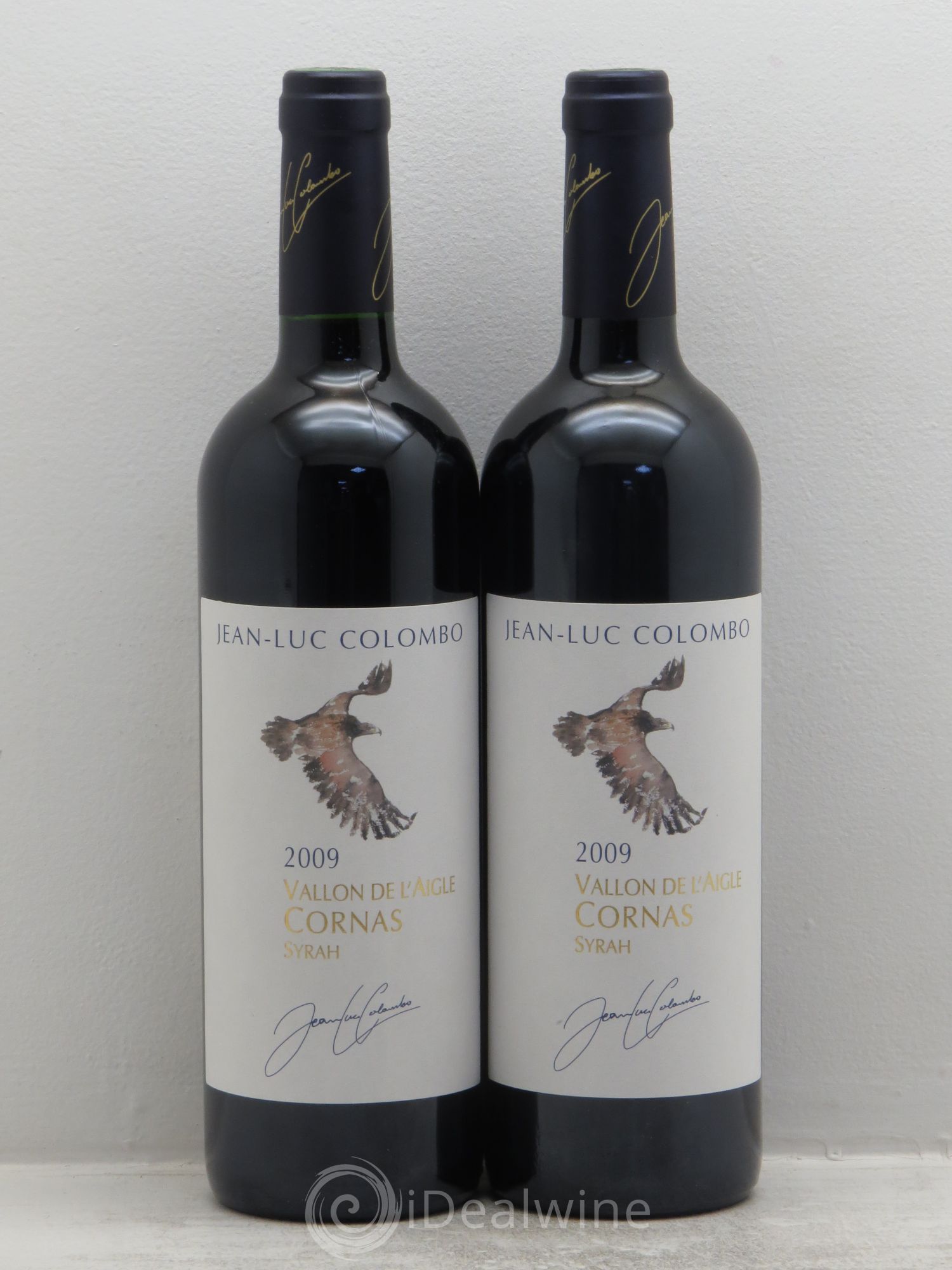 Cornas Vallon de l'Aigle Jean-Luc Colombo (sans prix de réserve) 2009 - Lot de 2 bouteilles - 0