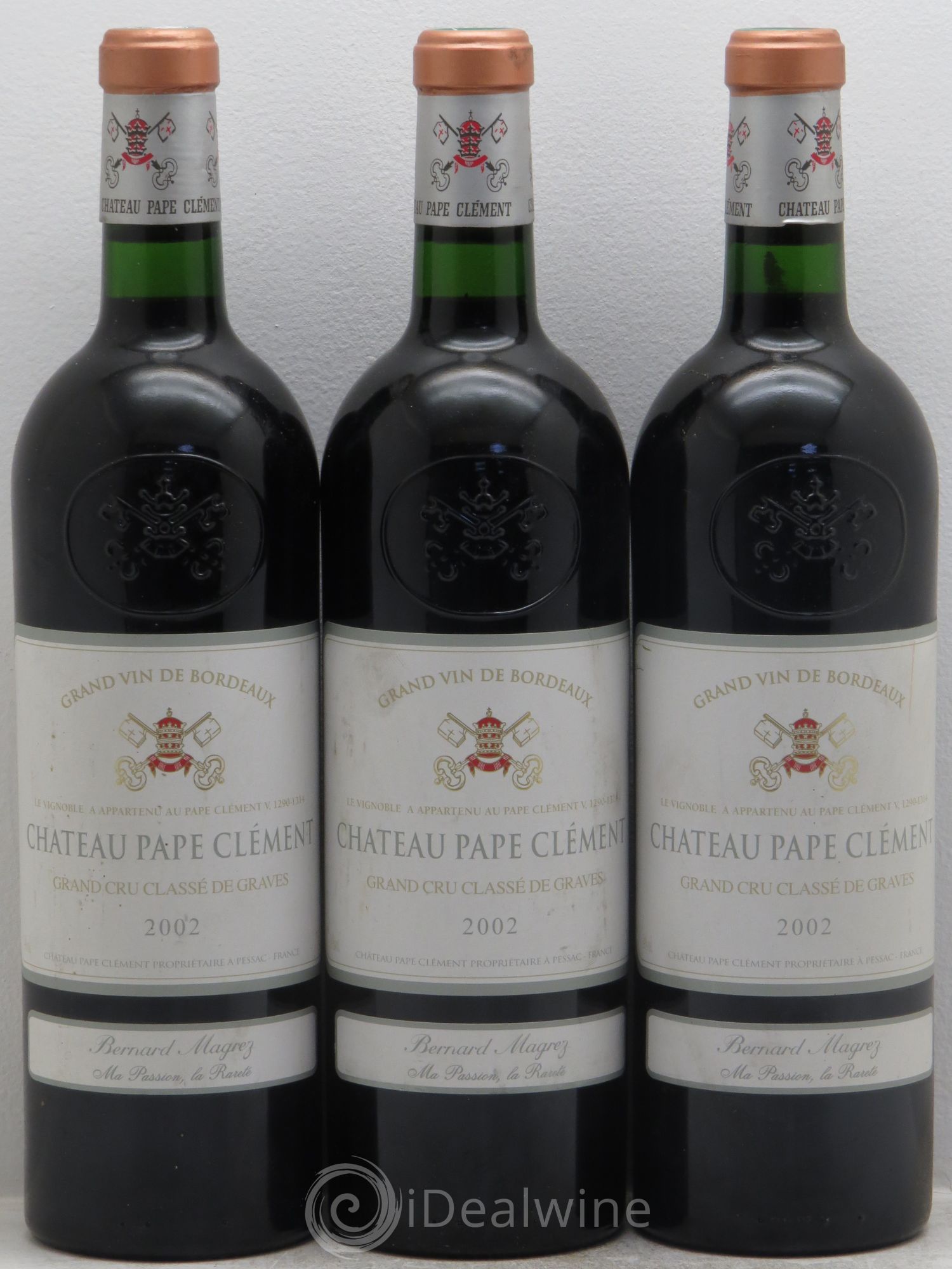 Château Pape Clément Cru Classé de Graves 2002 - Lot de 3 bouteilles - 0