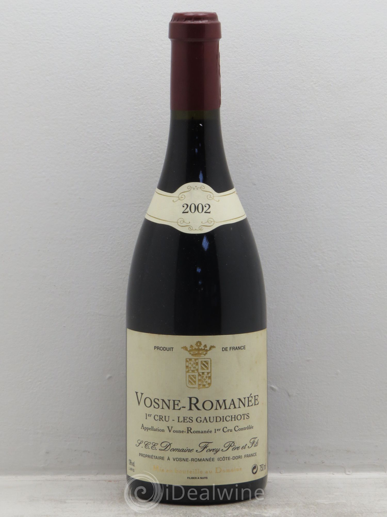 Vosne-Romanée 1er Cru Les Gaudichots Forey Père et Fils (Domaine) 2002 - Lot de 1 bouteille - 0
