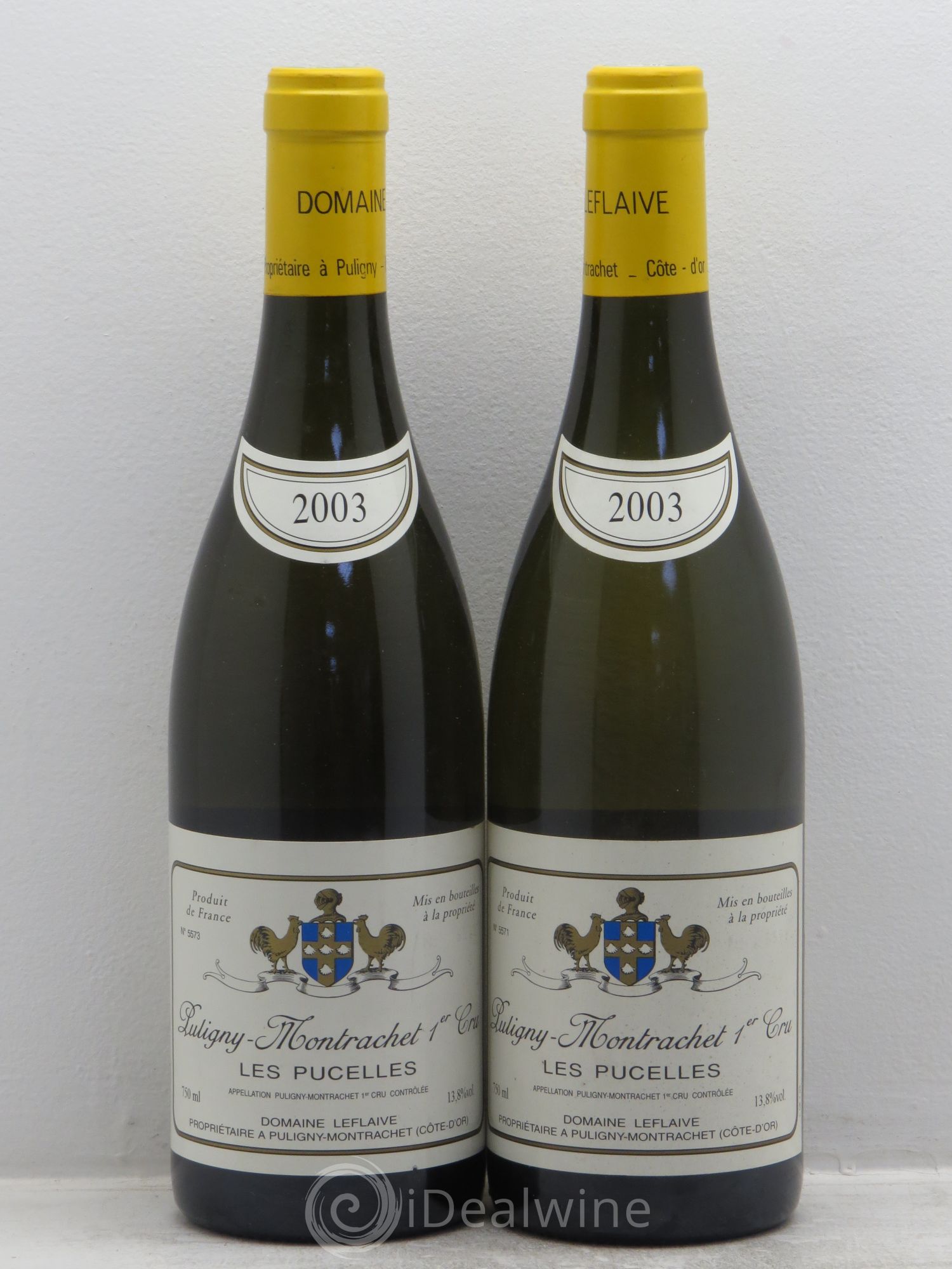 Puligny-Montrachet 1er Cru Les Pucelles Leflaive (Domaine) 2003 - Lot de 2 bouteilles - 0