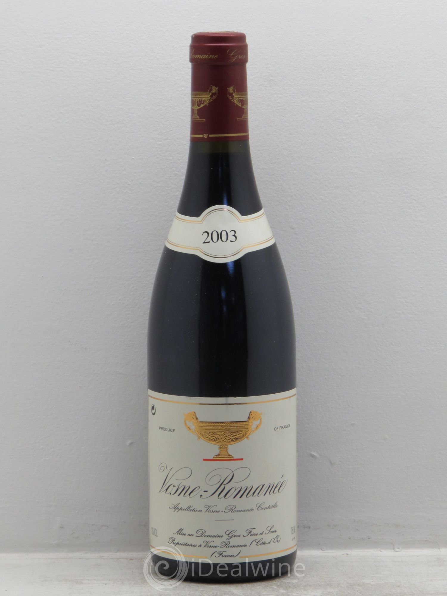 Vosne-Romanée Gros Frère & Soeur 2003 - Lot de 6 bouteilles - 0