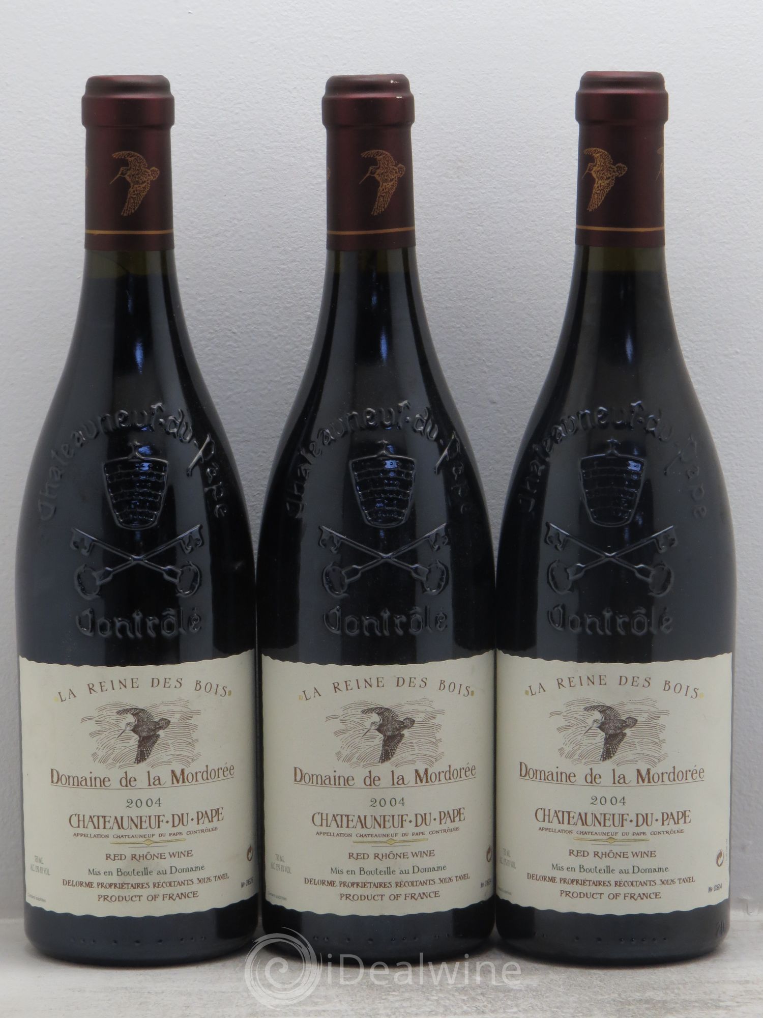 Châteauneuf-du-Pape Cuvée de la Reine des Bois La Mordorée (Domaine de) 2004 - Lot de 3 bouteilles - 0