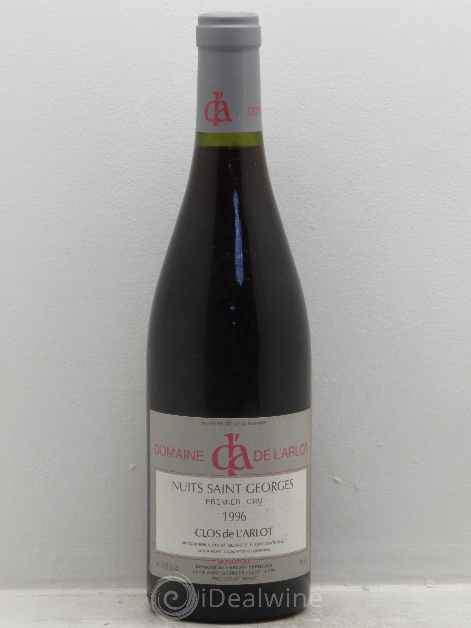 Nuits-Saint-Georges 1er Cru Clos de l'Arlot Domaine de l'Arlot 1996 - Lot de 1 bouteille - 0