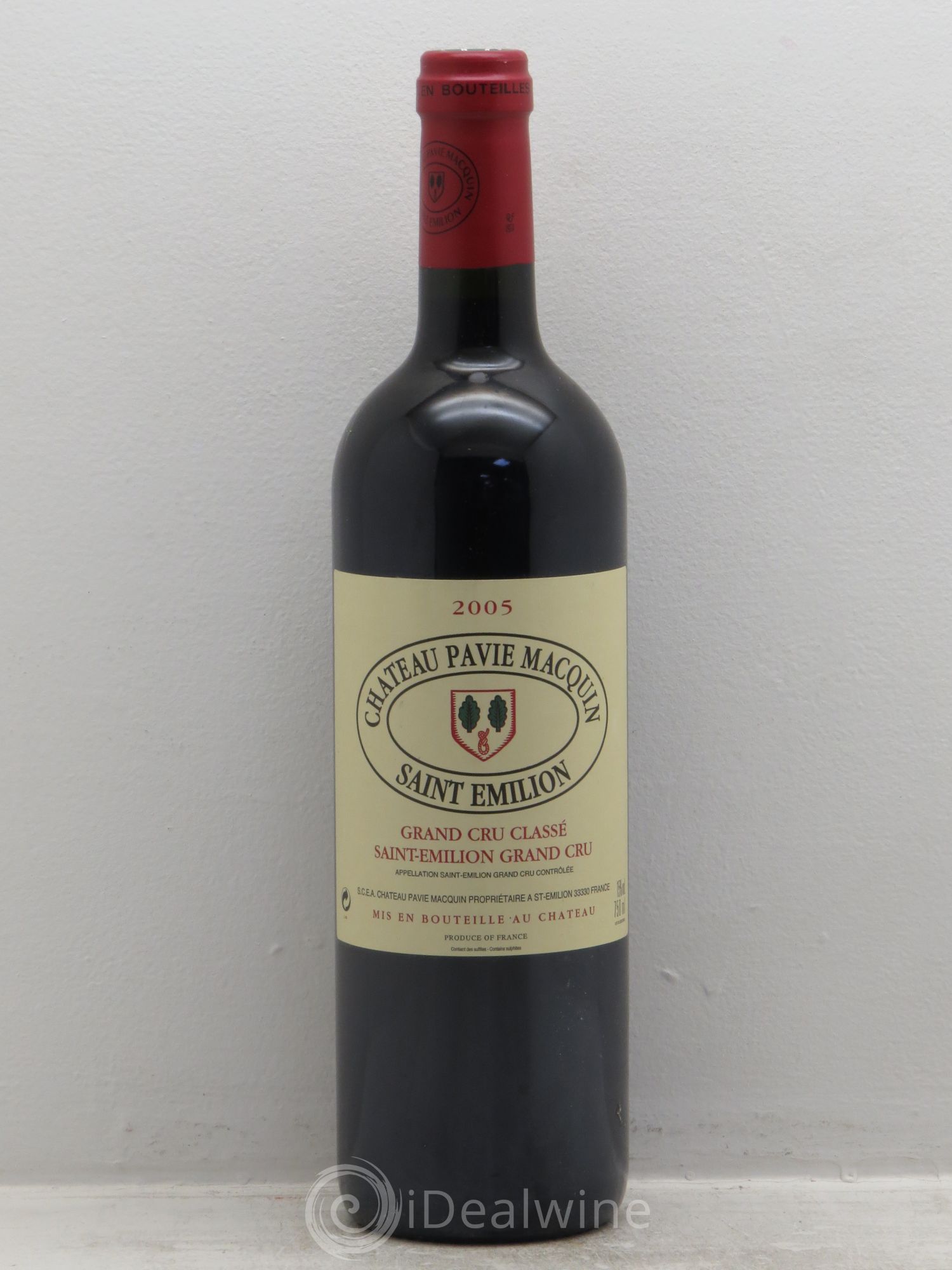 Château Pavie Macquin 1er Grand Cru Classé B 2005 - Lot de 1 bouteille - 0