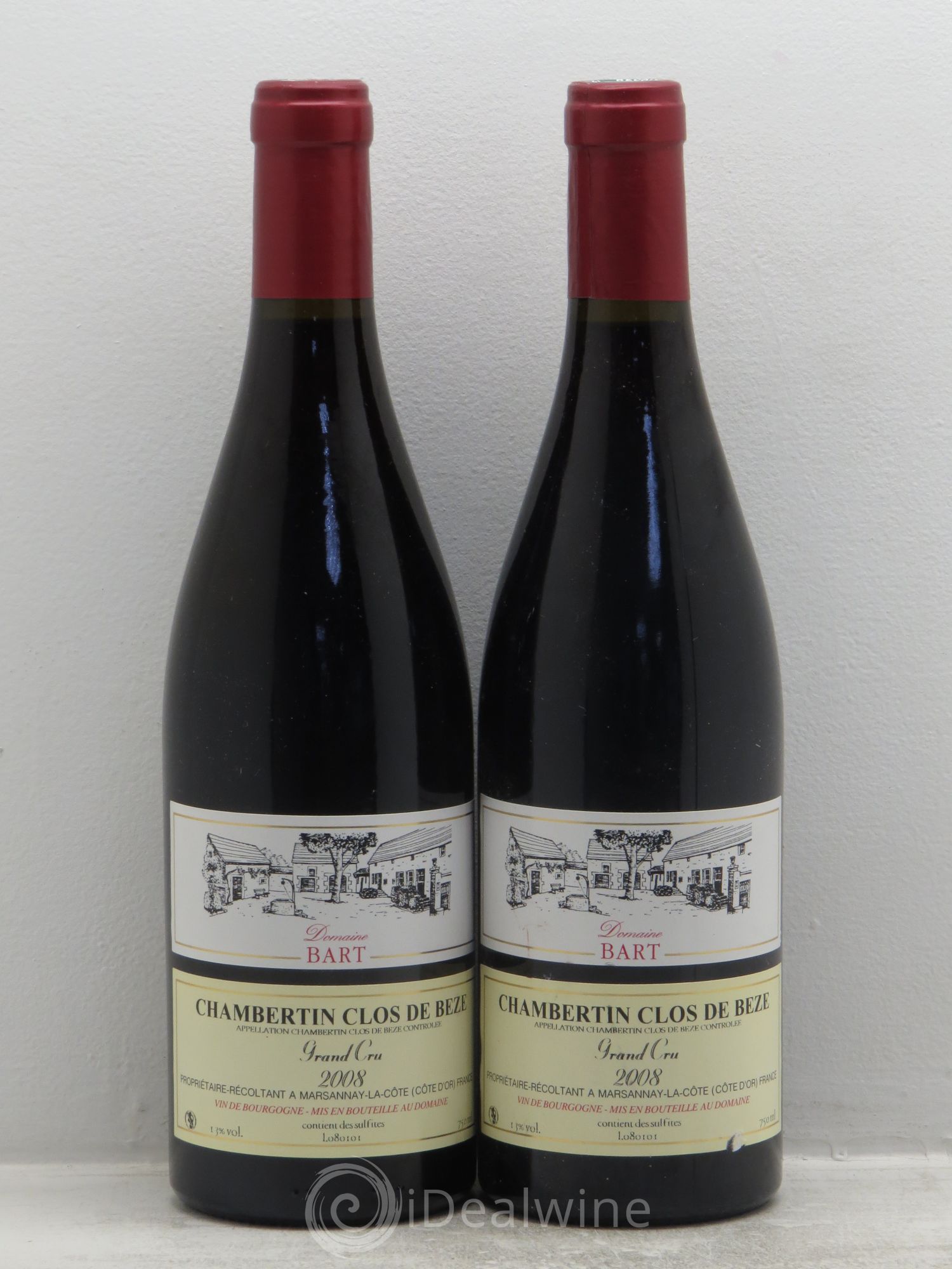 Chambertin Clos de Bèze Grand Cru Domaine Bart 2008 - Posten von 2 Flaschen - 0
