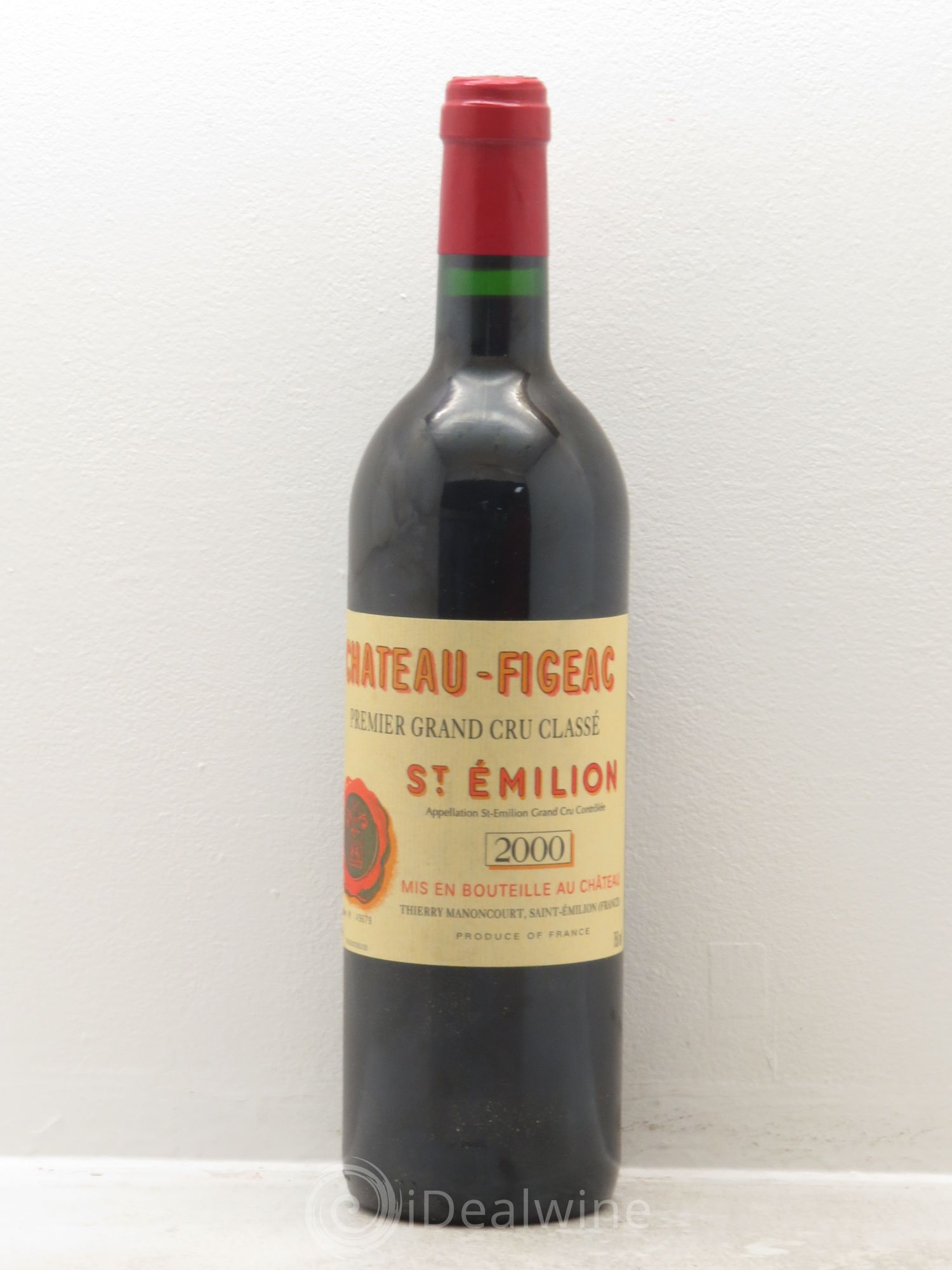 Château Figeac 1er Grand Cru Classé A 2000 - Lot de 1 bouteille - 0