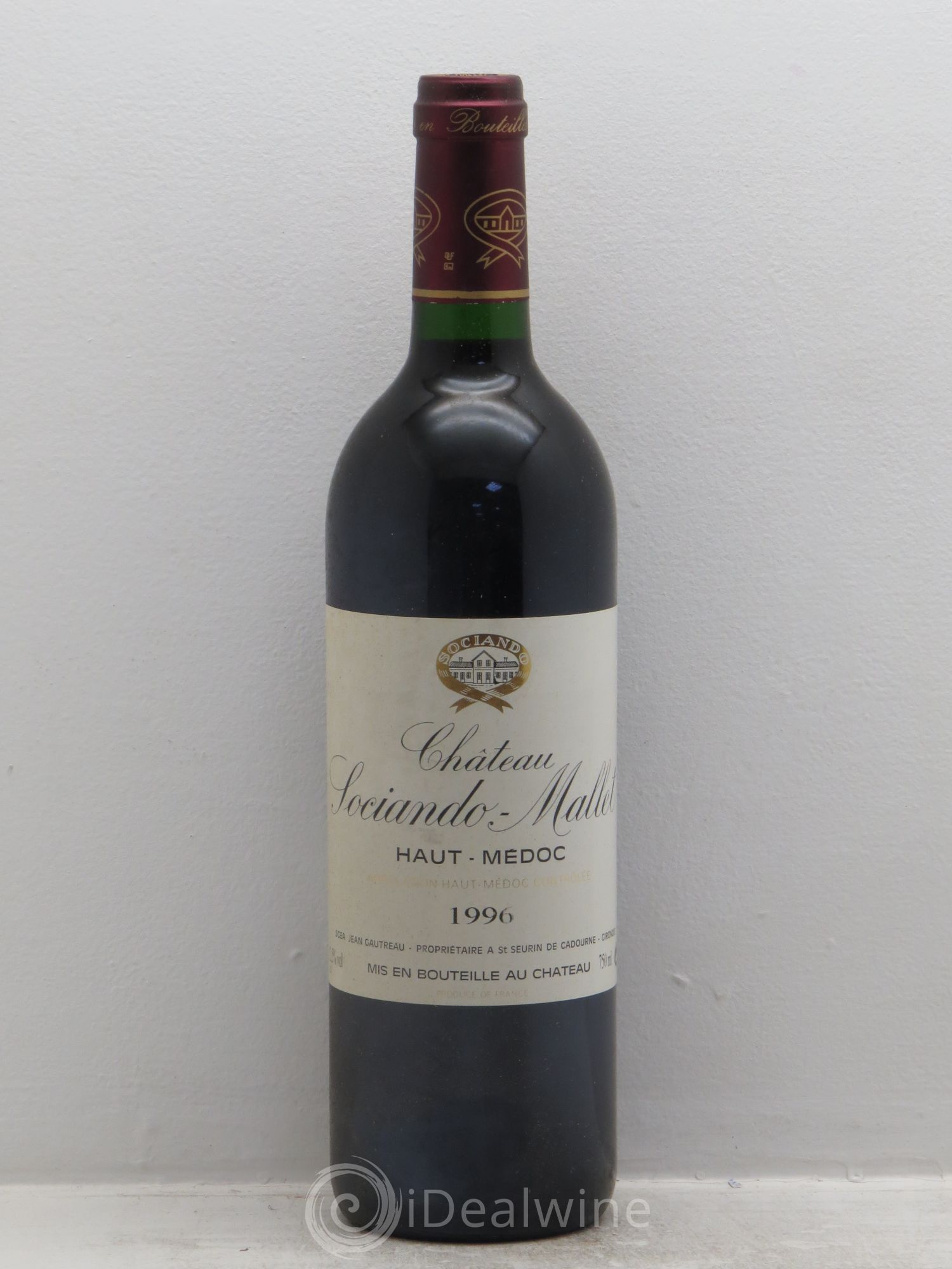Château Sociando Mallet 1996 - Lot de 6 bouteilles - 0