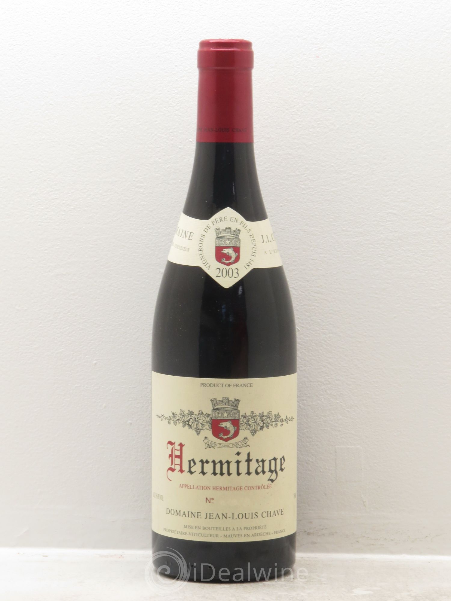 Hermitage Jean-Louis Chave 2003 - Lot de 1 bouteille - 0