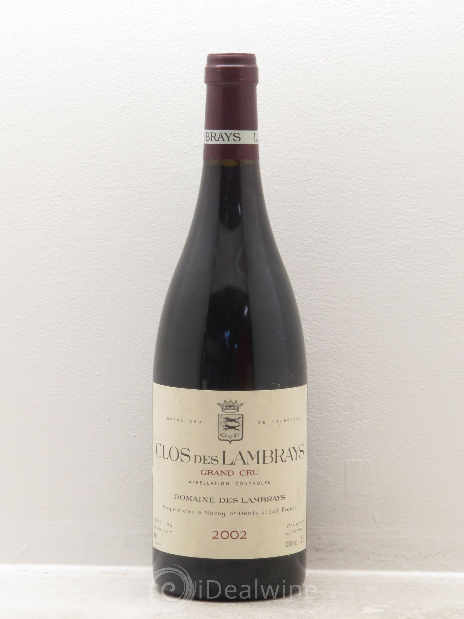Clos des Lambrays Grand Cru Domaine des Lambrays 2002 - Lot de 1 bouteille - 0