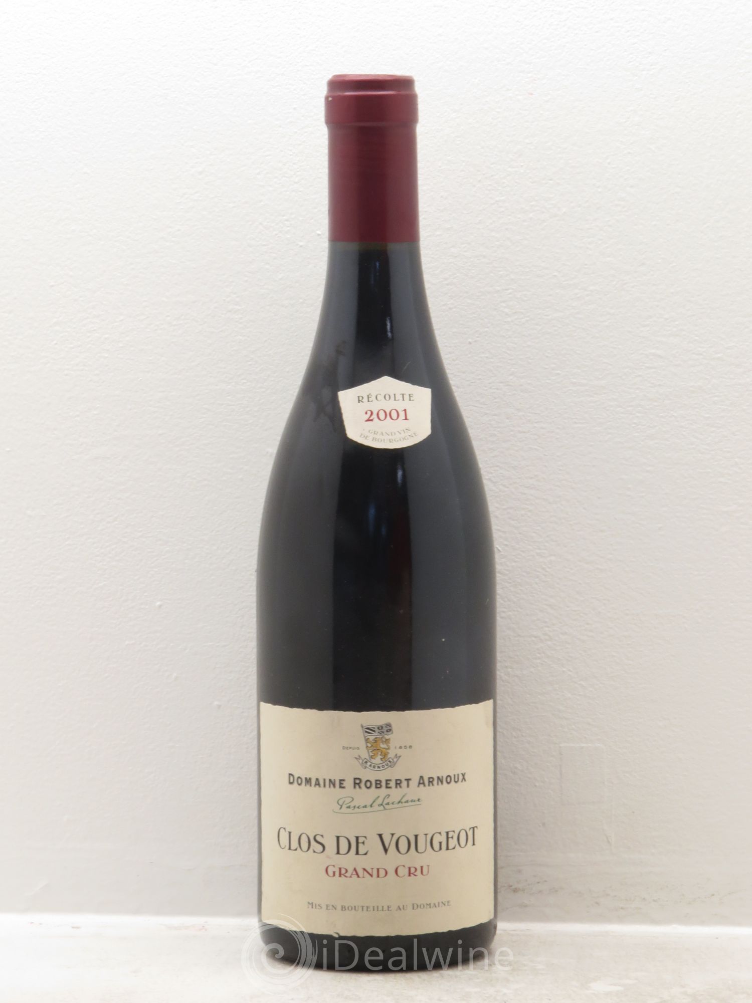 Clos de Vougeot Grand Cru Arnoux-Lachaux (Domaine) 2001 - Lot de 1 bouteille - 0