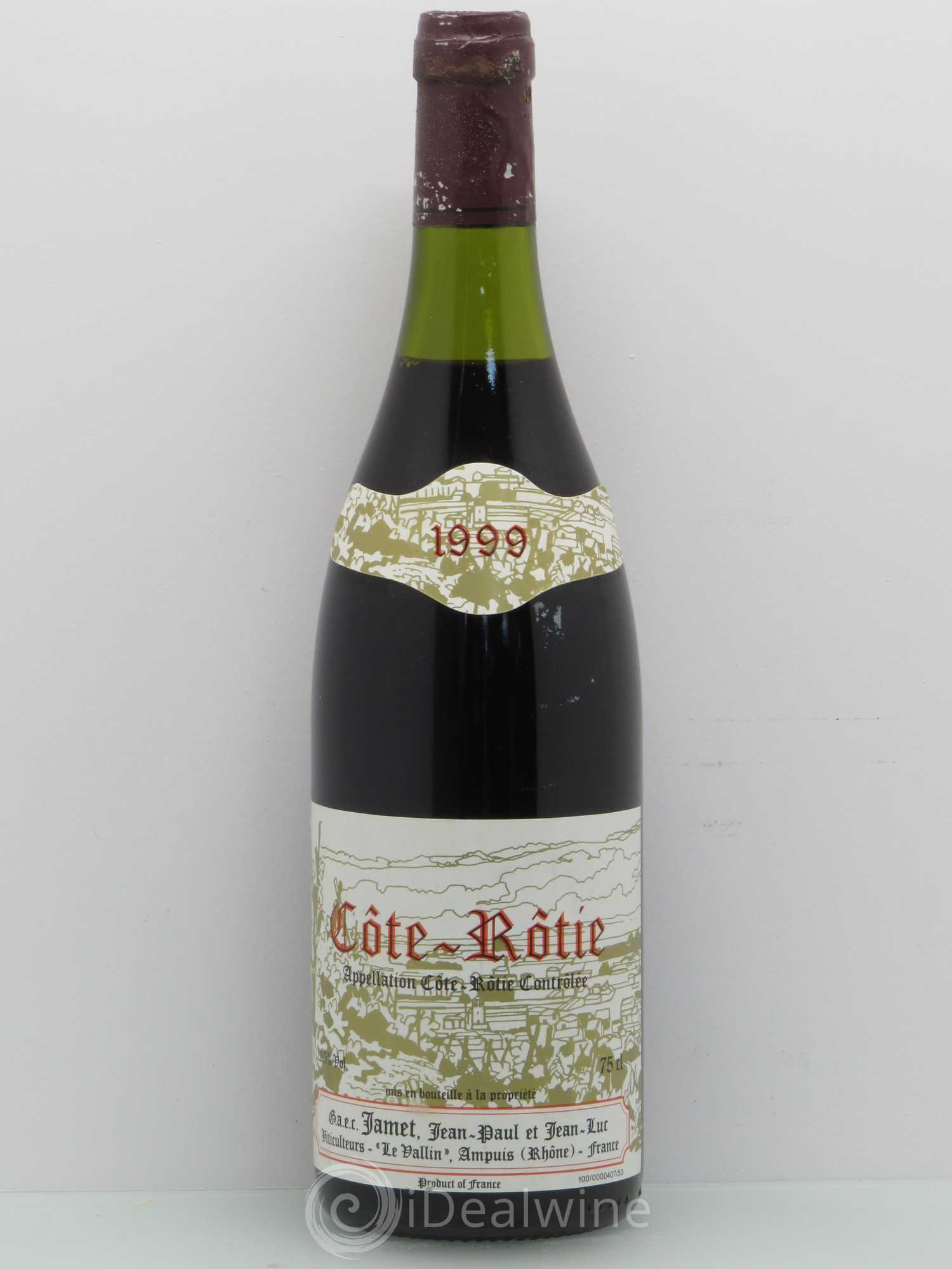 Côte-Rôtie Jamet (Domaine) 1999 - Lot de 1 bouteille - 0