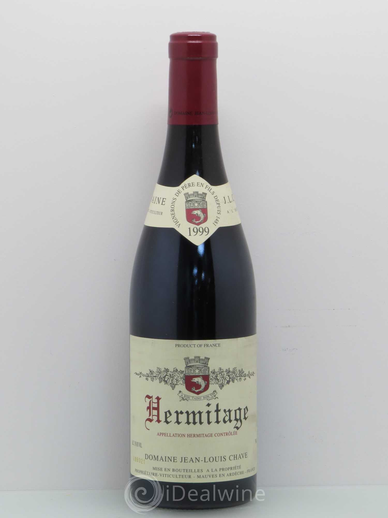Hermitage Jean-Louis Chave 1999 - Lot de 1 bouteille - 0