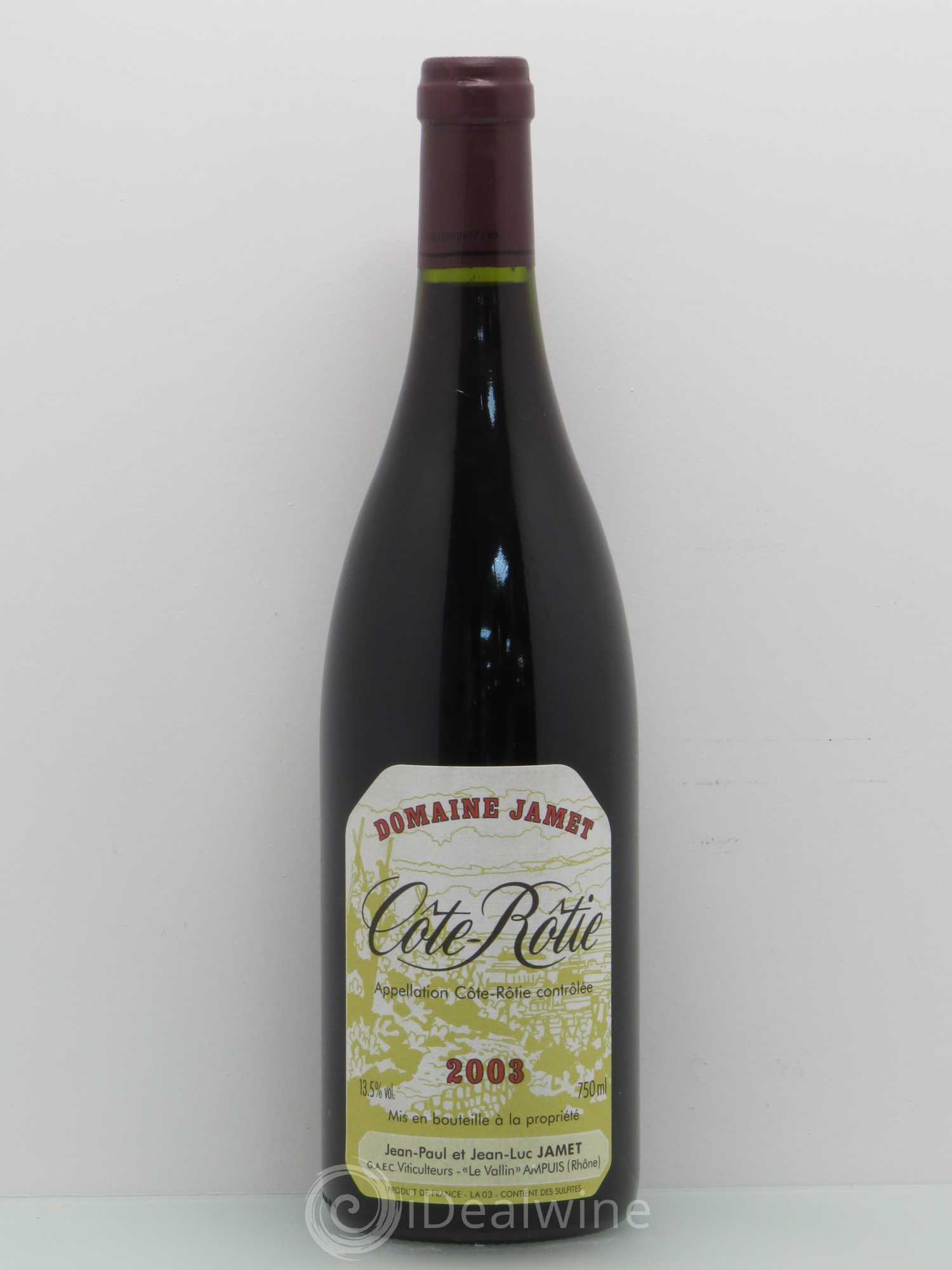 Côte-Rôtie Jamet (Domaine) 2003 - Lot de 1 bouteille - 0