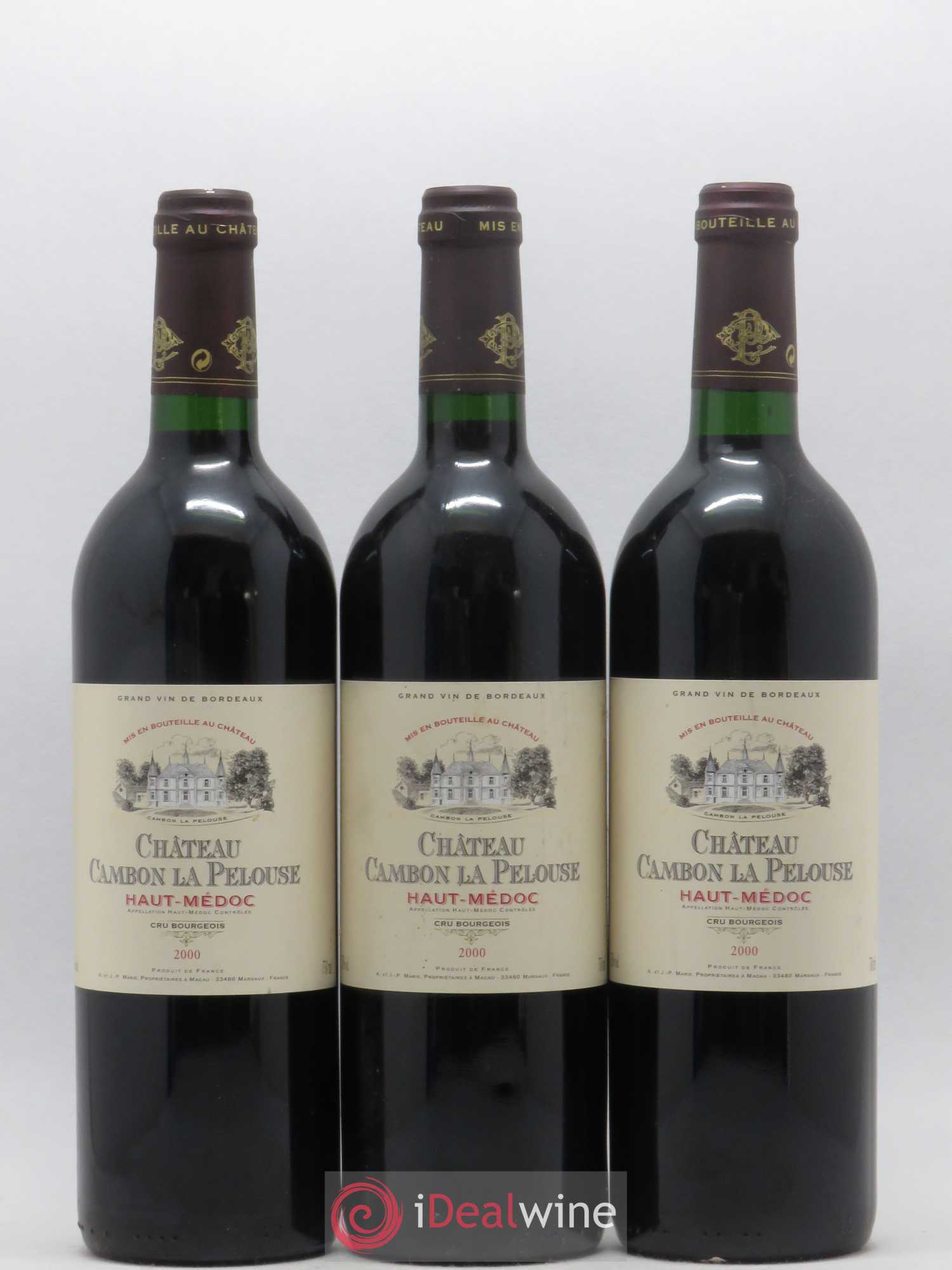 Château Cambon la Pelouse Cru Bourgeois 2000 - Lot de 6 bouteilles - 1