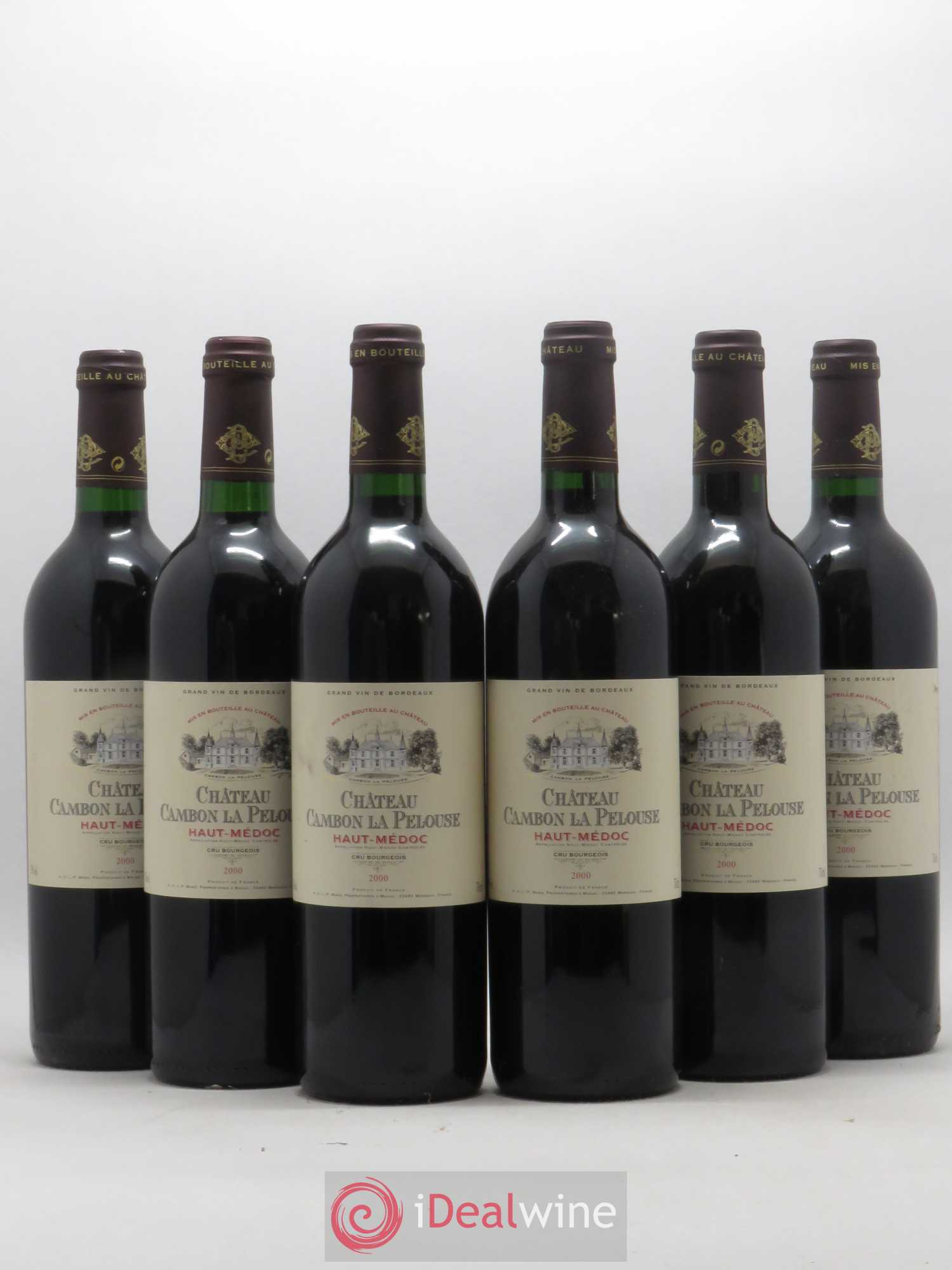 Château Cambon la Pelouse Cru Bourgeois 2000 - Lot de 6 bouteilles - 0