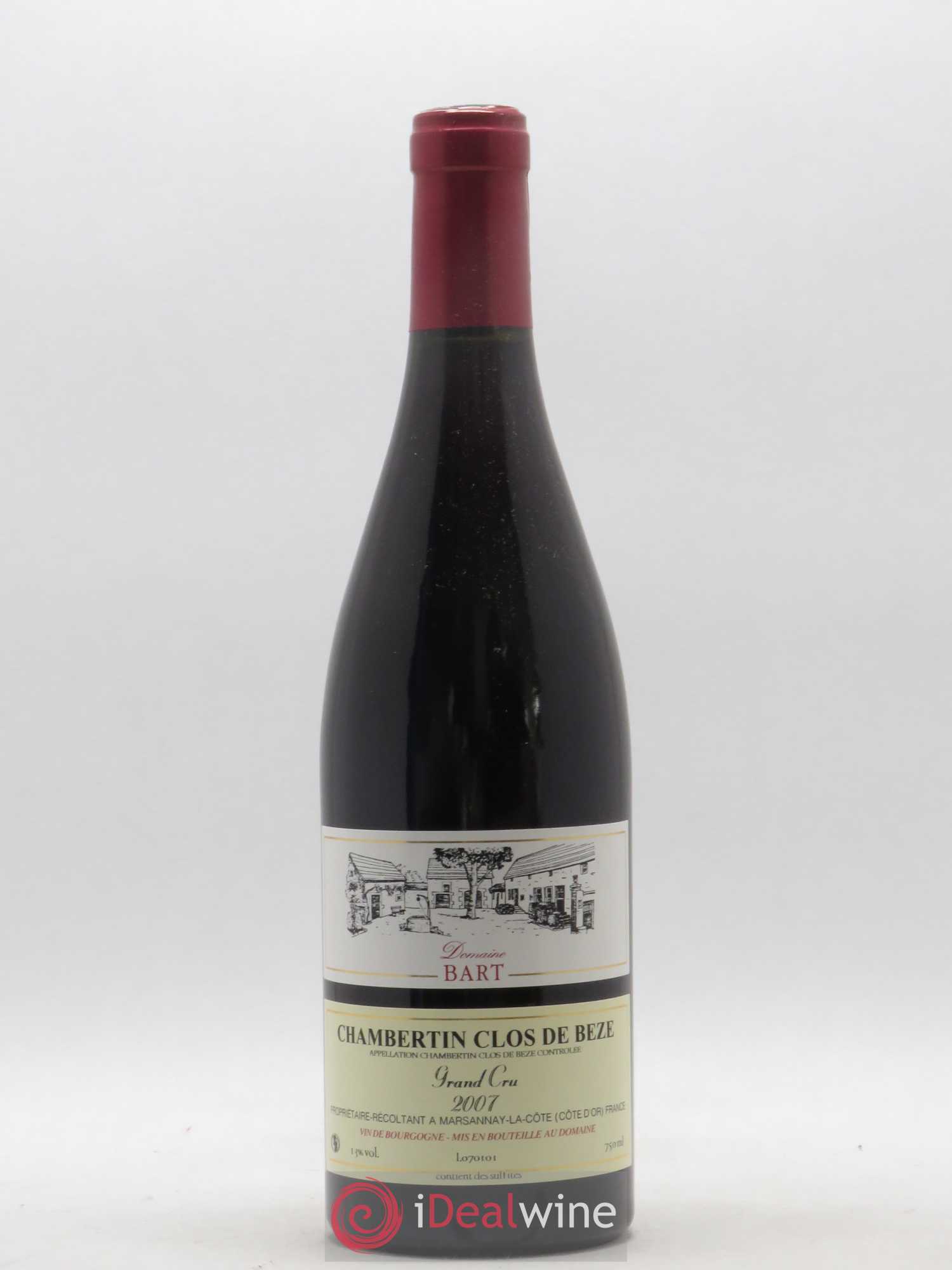 Chambertin Clos de Bèze Grand Cru Bart (Domaine) 2007 - Lot de 1 bouteille - 0