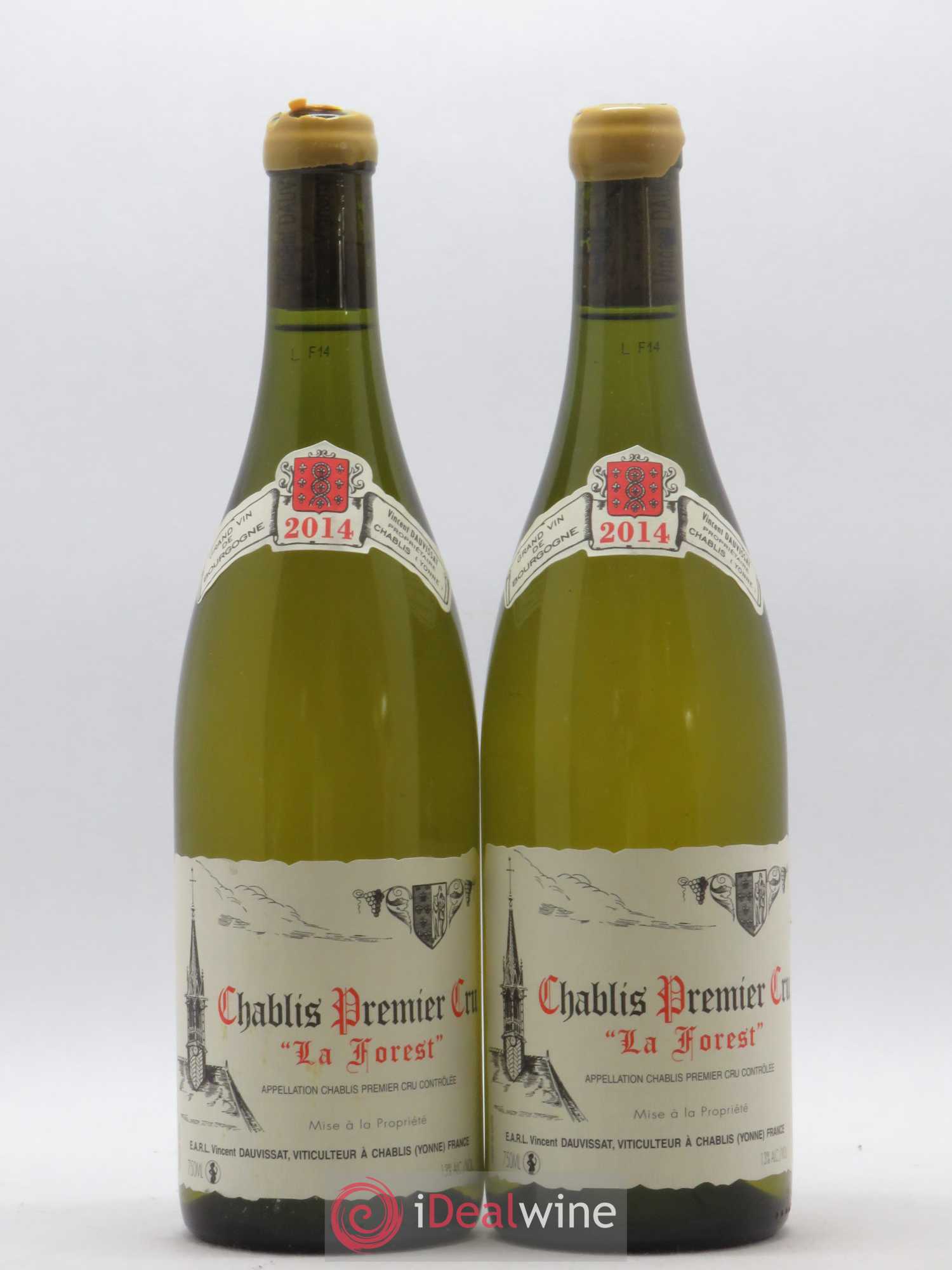 Chablis 1er Cru La Forest Vincent Dauvissat (Domaine) 2014 - Lot de 2 bouteilles - 0