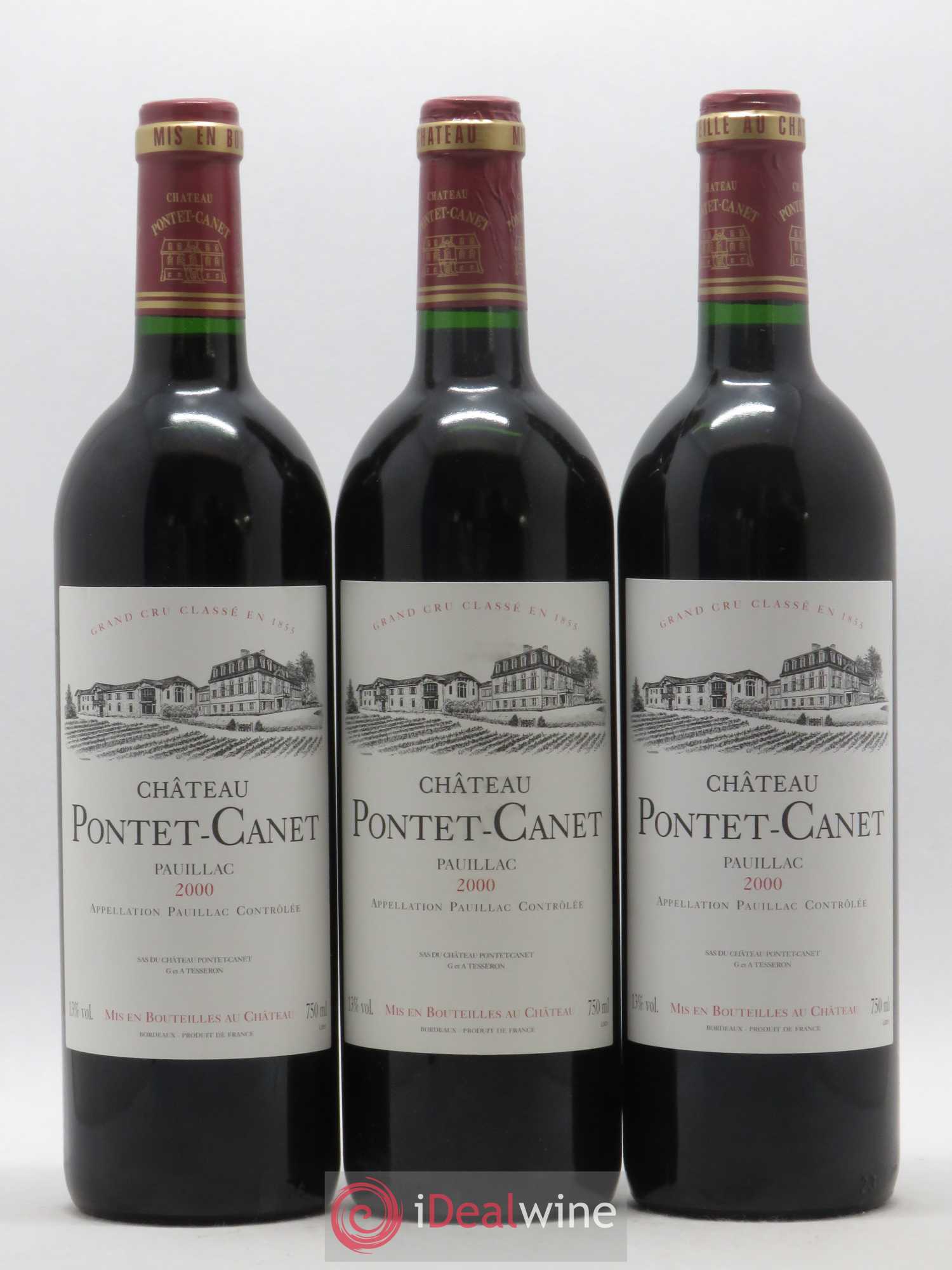 Château Pontet Canet 5ème Grand Cru Classé 2000 - Lot de 6 bouteilles - 2