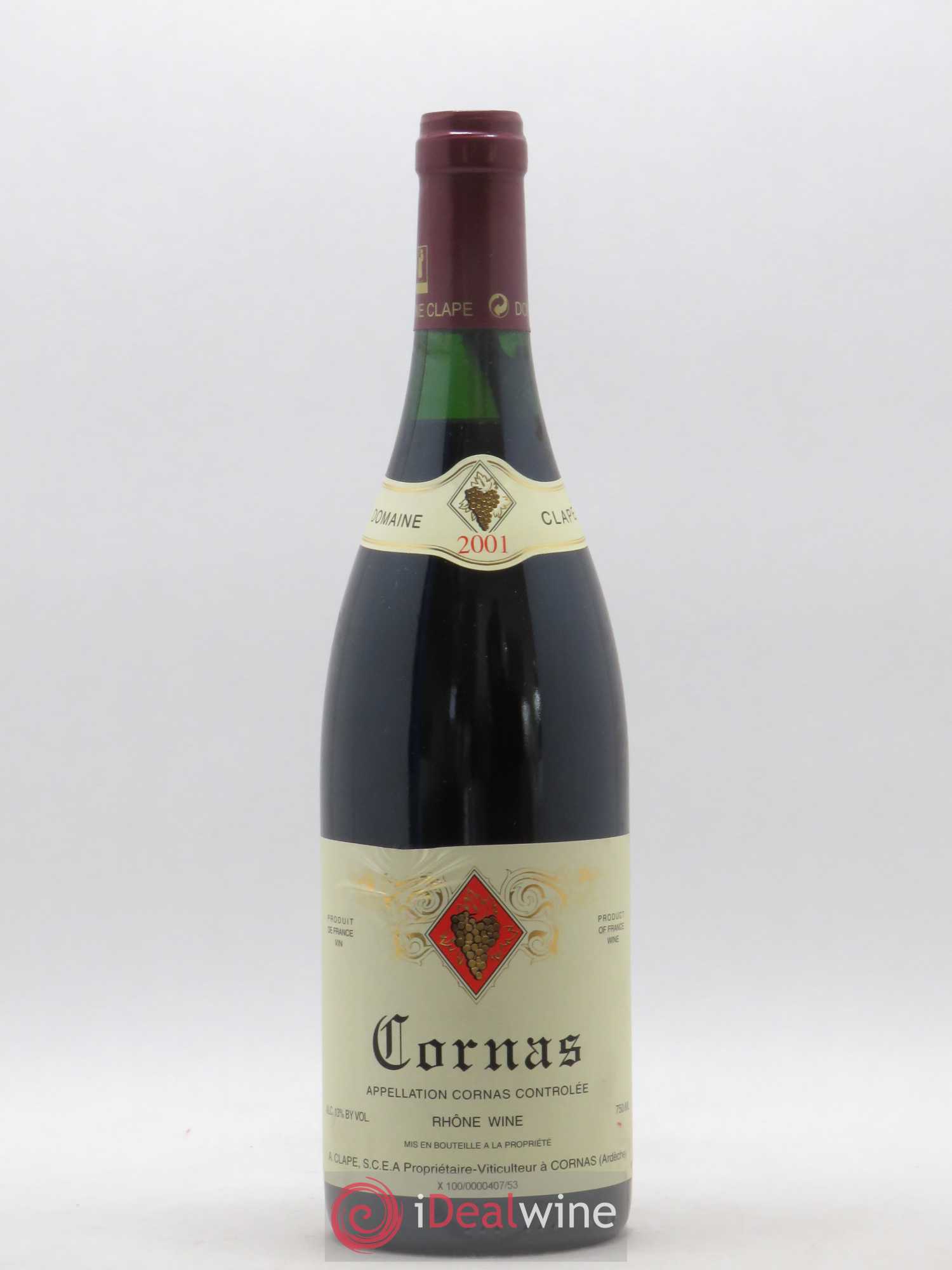 Cornas Auguste Clape 2001 - Lot de 1 bouteille - 0