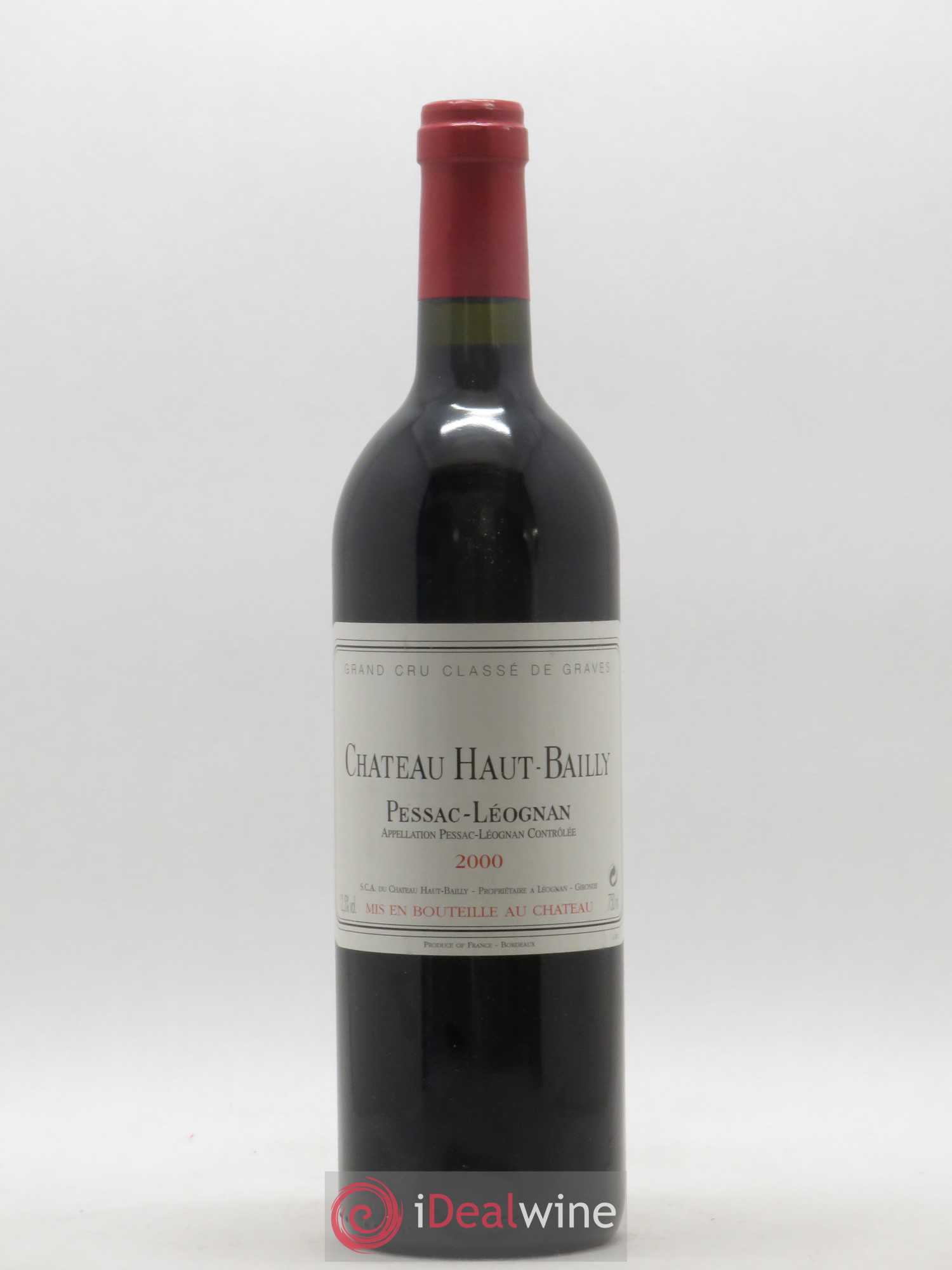 Château Haut-Bailly Cru Classé de Graves 2000 - Lot de 1 bouteille - 0