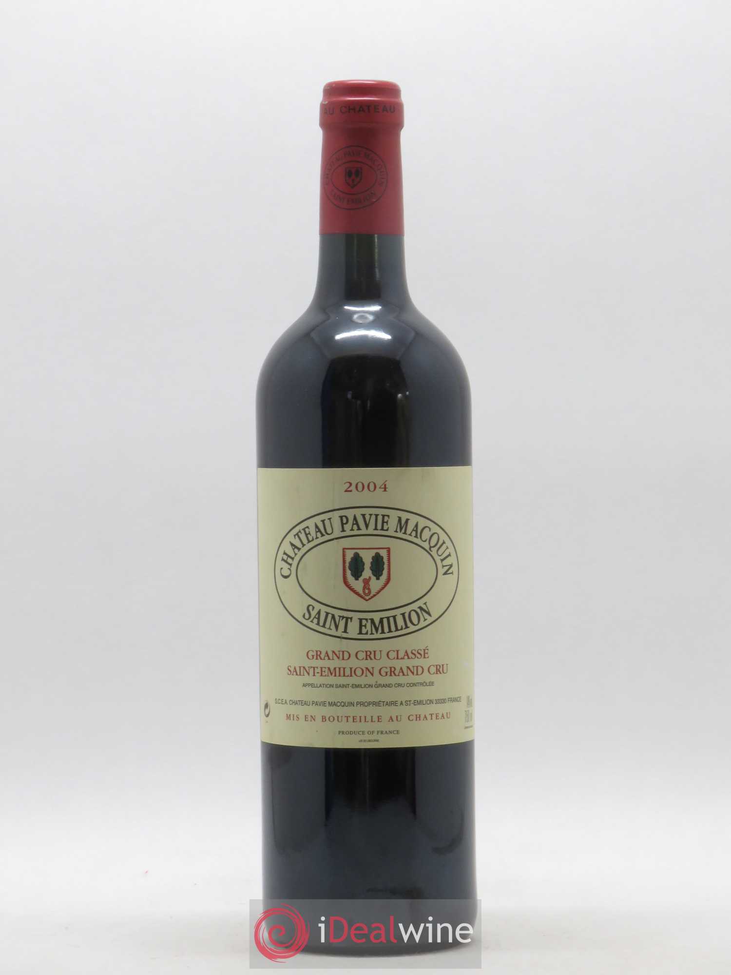Château Pavie Macquin 1er Grand Cru Classé B 2004 - Lot de 1 bouteille - 0