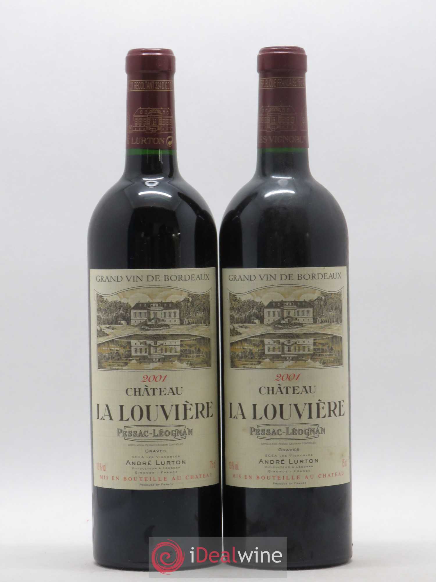 Château la Louvière 2001 - Lot de 2 bouteilles - 0