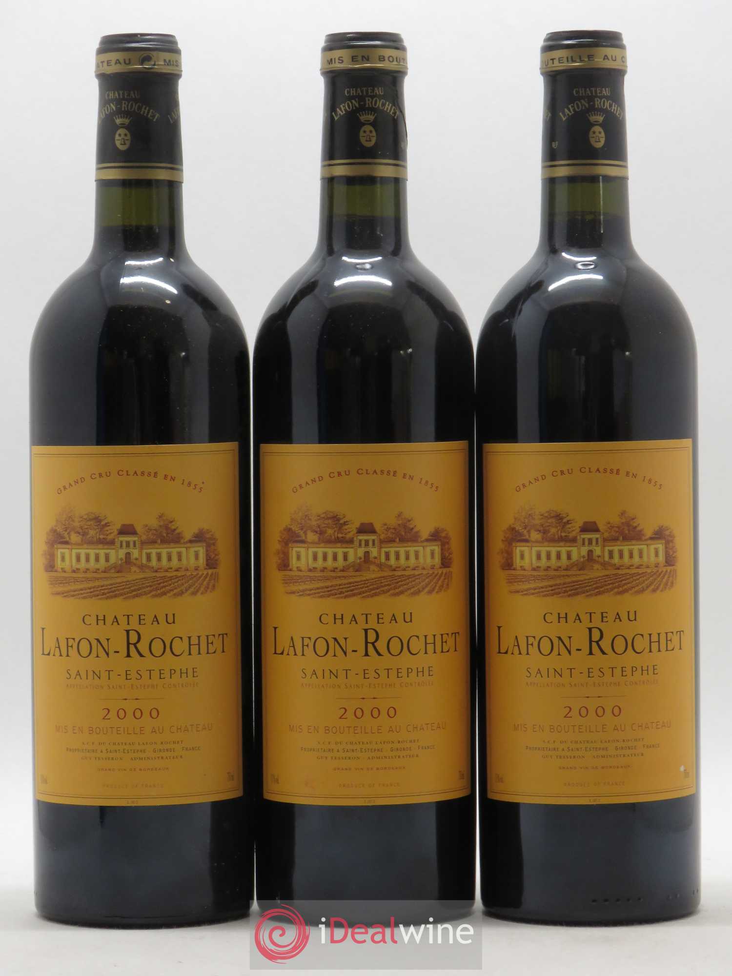 Château Lafon Rochet 4ème Grand Cru Classé 2000 - Lot de 12 bouteilles - 1