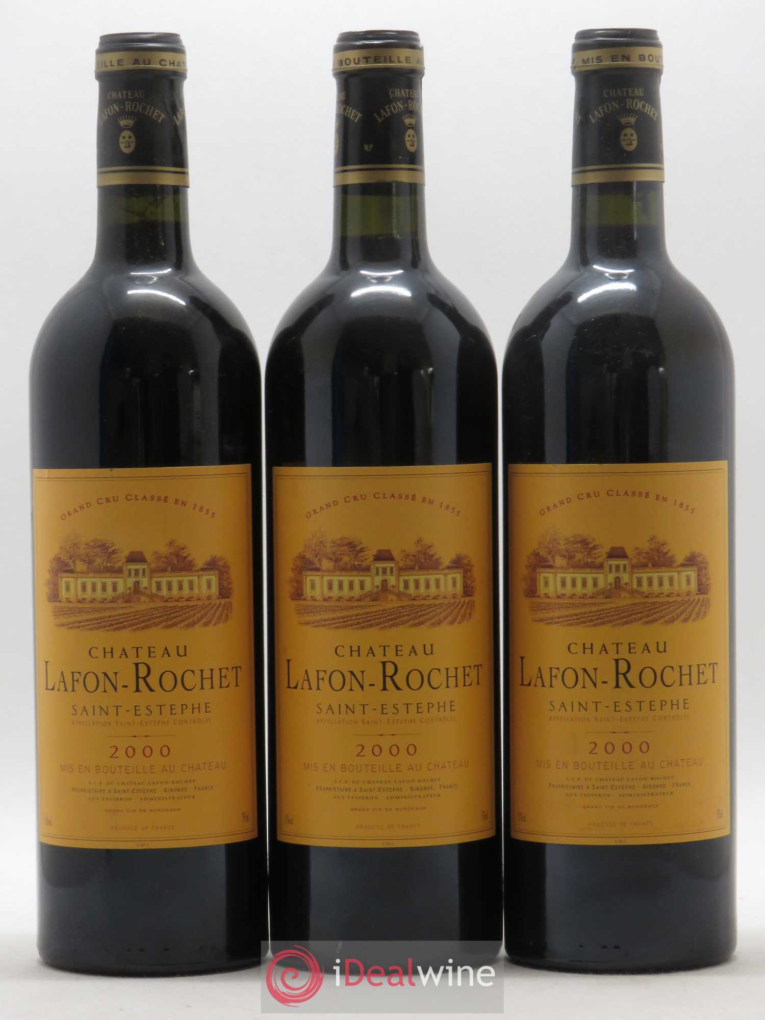 Château Lafon Rochet 4ème Grand Cru Classé 2000 - Lot de 12 bouteilles - 4