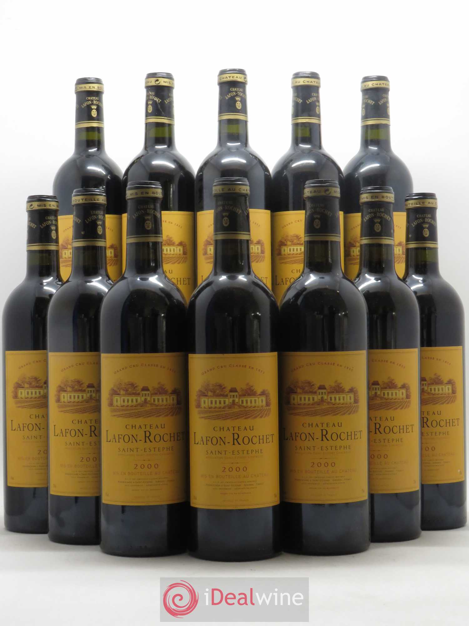 Château Lafon Rochet 4ème Grand Cru Classé 2000 - Lot de 12 bouteilles - 0