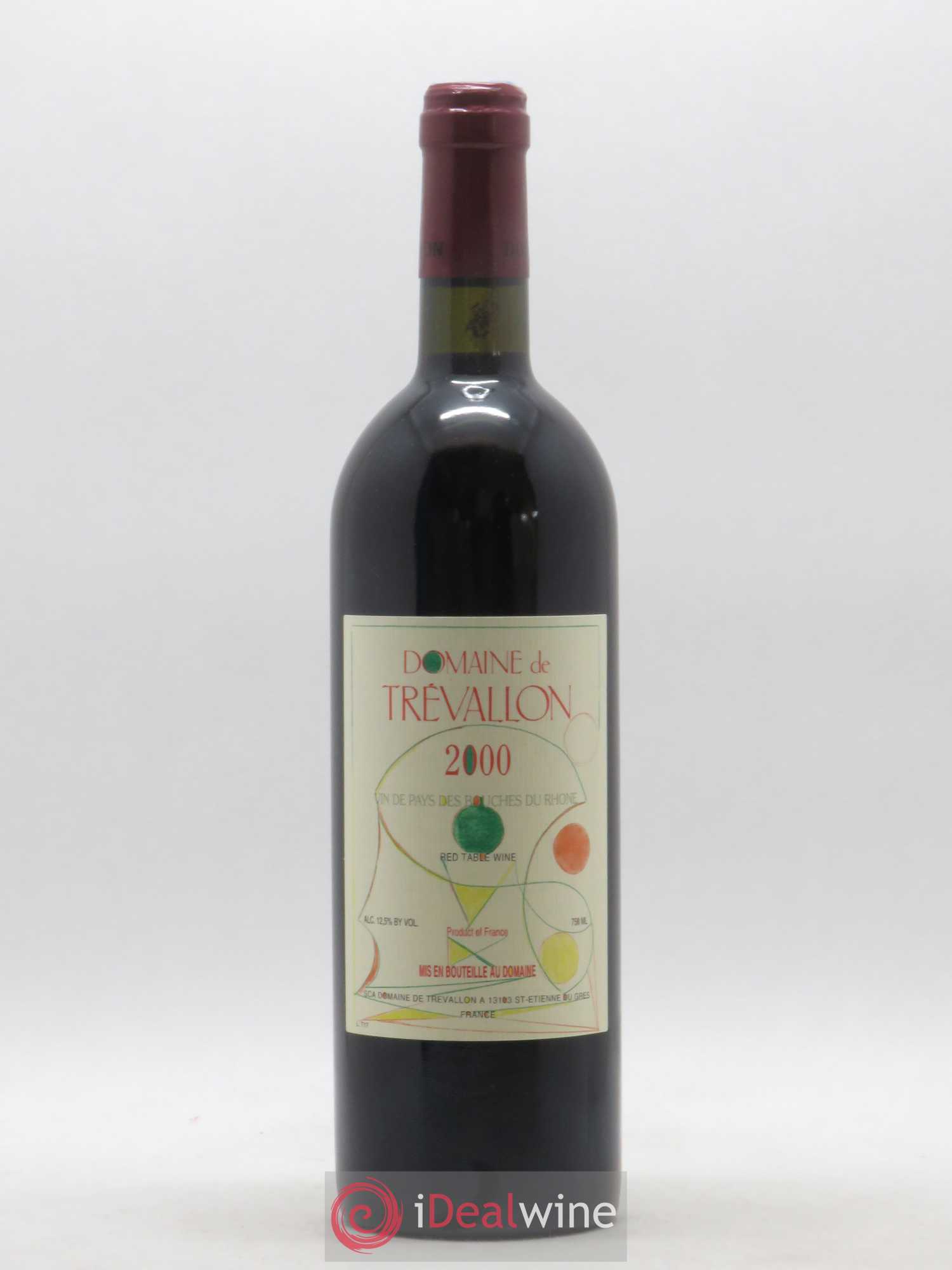 VDP Bouches du Rhône Trévallon (Domaine de) Eloi Dürrbach 2000 - Lot de 1 bouteille - 0