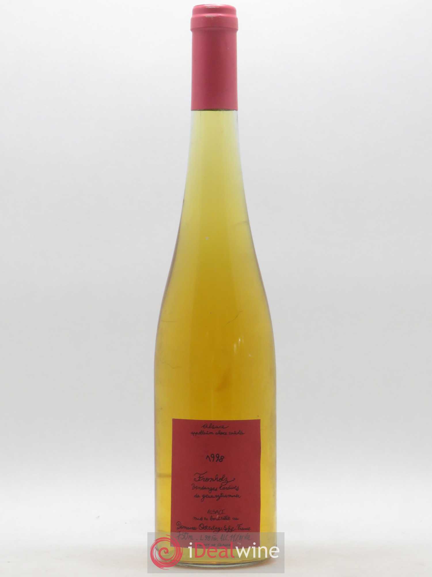 Alsace Gewurztraminer Fronholz Vendanges Tardives Ostertag (Domaine) 1998 - Lotto di 1 bottiglia - 0