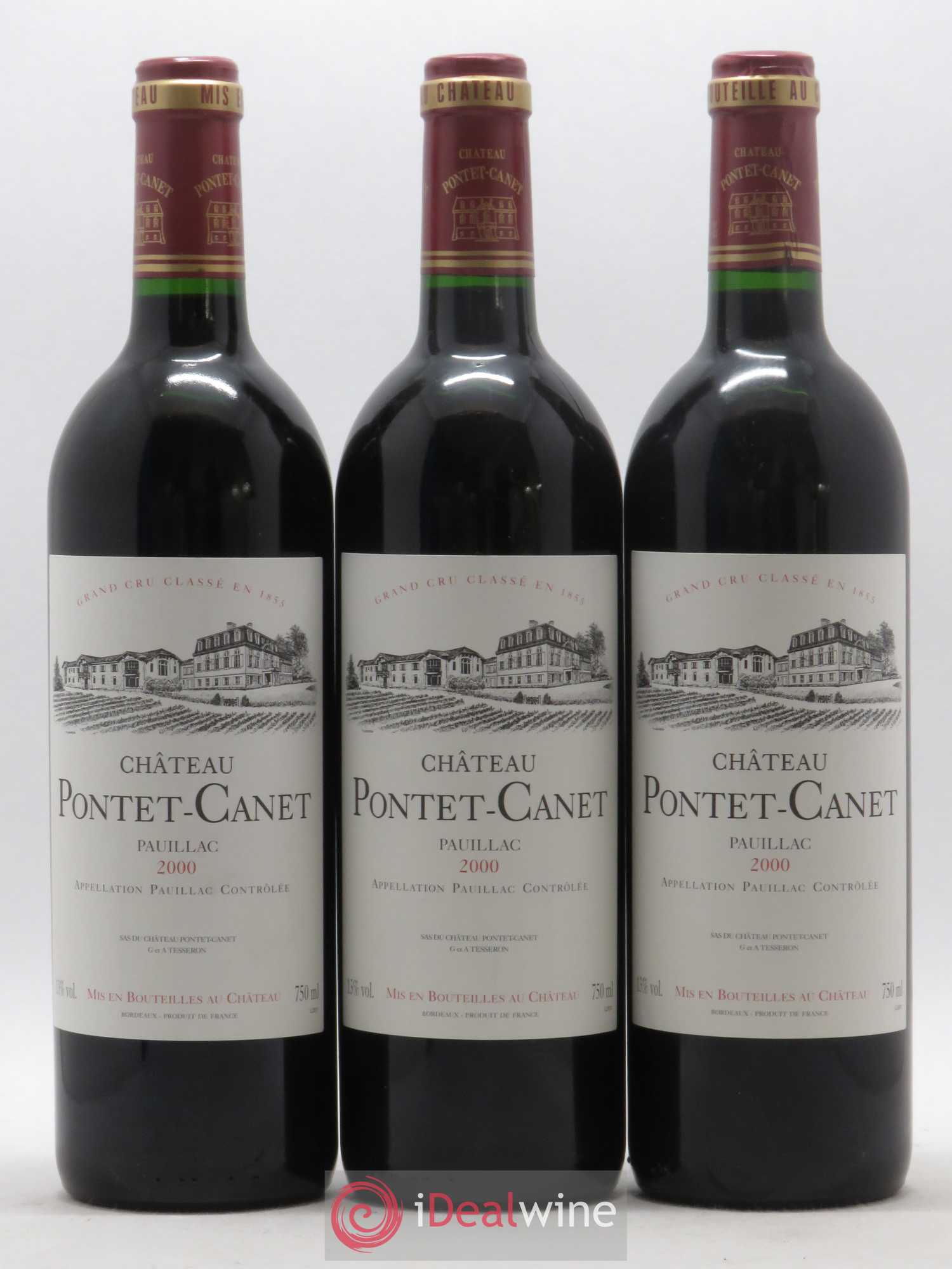 Château Pontet Canet 5ème Grand Cru Classé 2000 - Lot de 6 bouteilles - 2