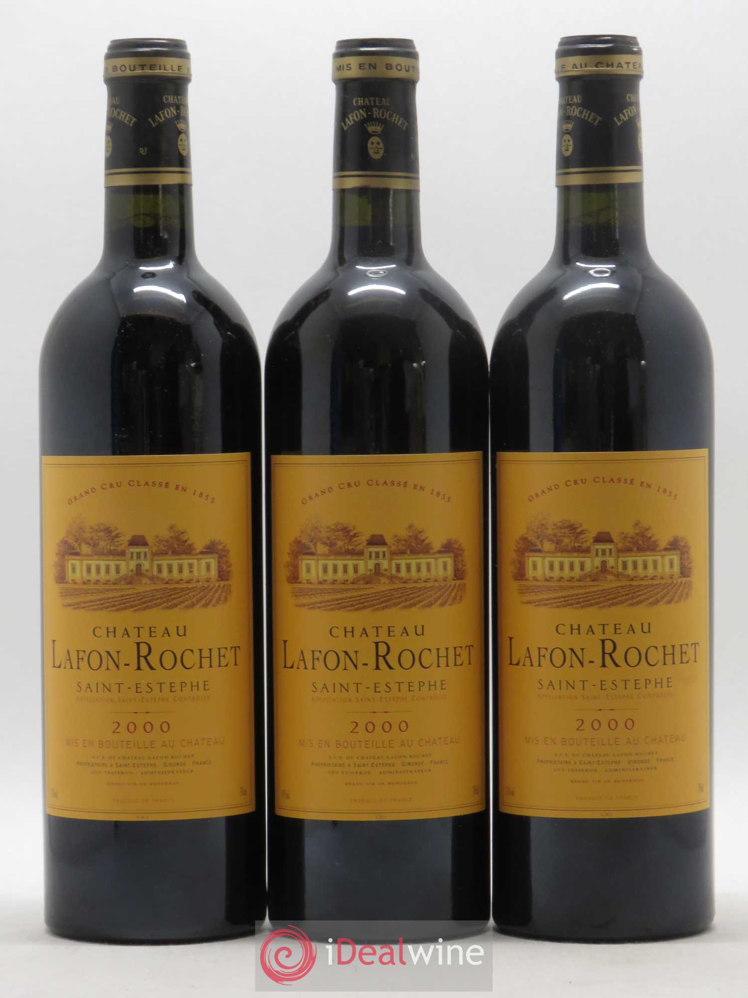 Château Lafon Rochet 4ème Grand Cru Classé 2000 - Lot de 6 bouteilles - 1