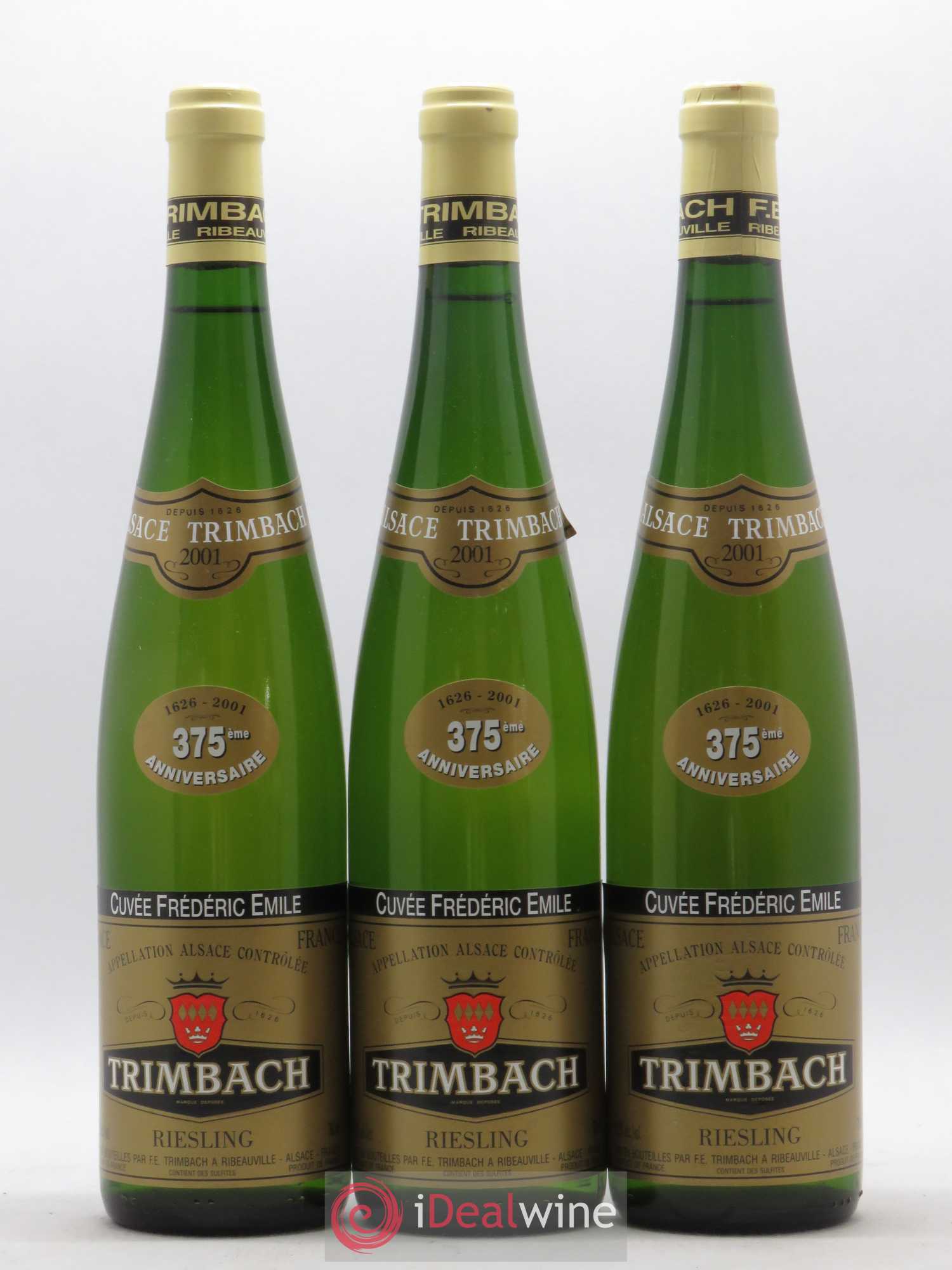 Alsace Riesling Cuvée Frédéric Emile Trimbach (Domaine) 2001 - Lot de 3 bouteilles - 0