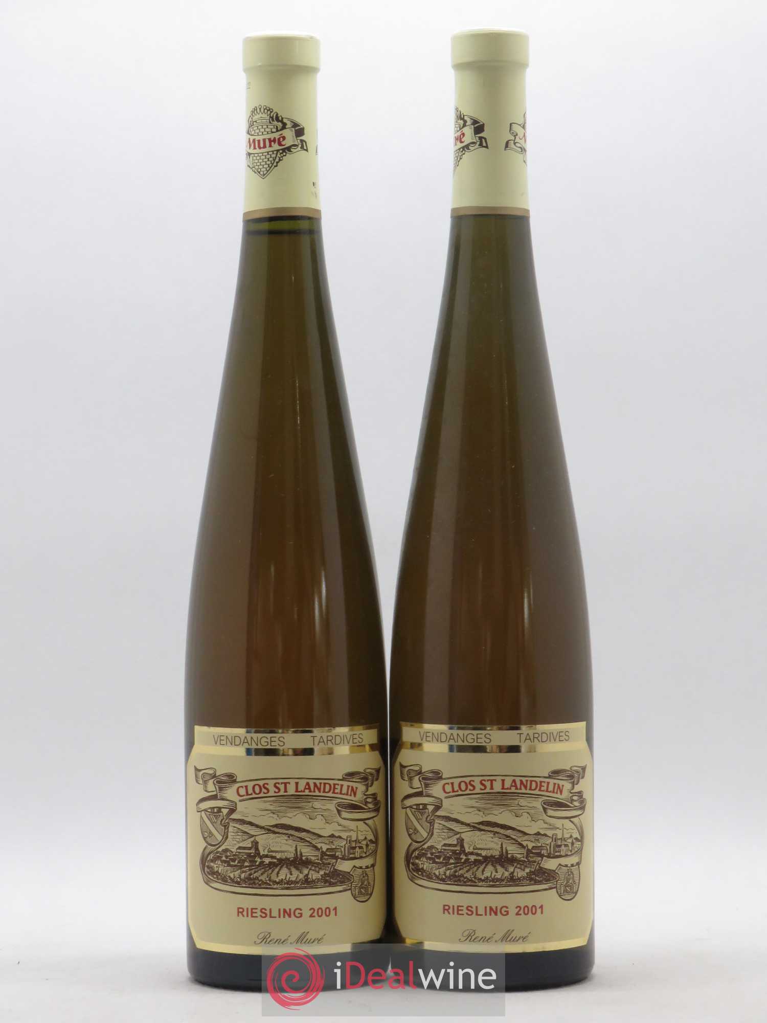 Riesling Clos Saint Landelin Véronique & Thomas Muré Vendages tardives 2001 - Posten von 2 Flaschen - 0