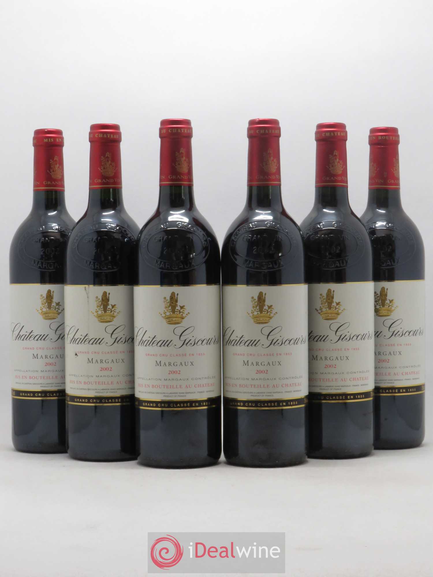 Château Giscours 3ème Grand Cru Classé 2002 - Lot de 6 bouteilles - 0