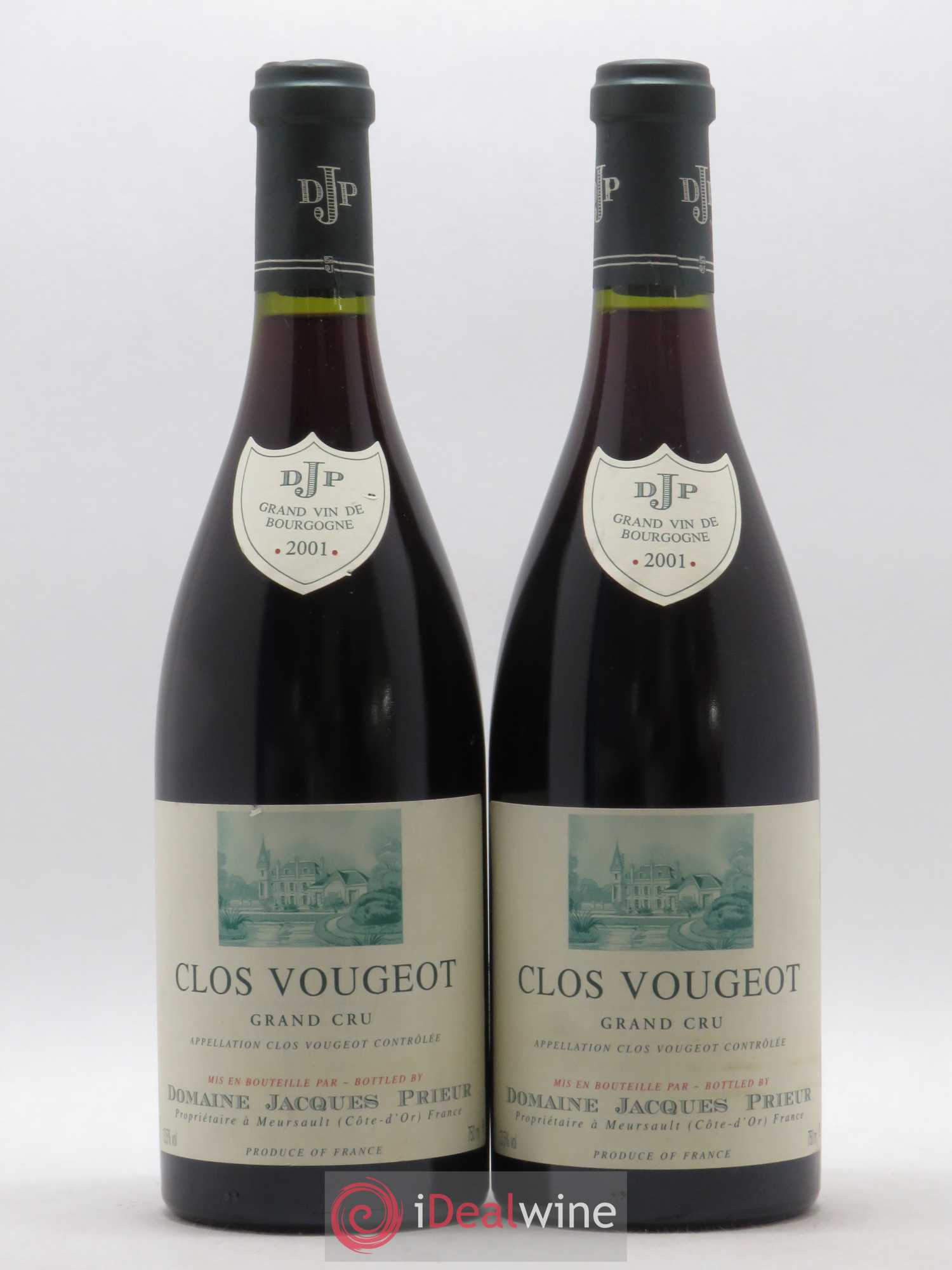 Clos de Vougeot Grand Cru Jacques Prieur (Domaine) 2001 - Lot de 2 bouteilles - 0