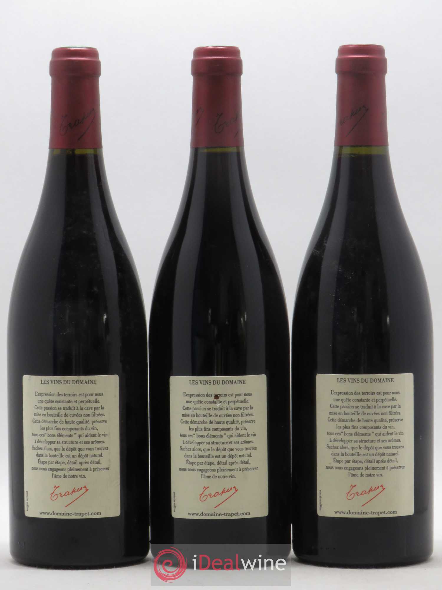 Chambertin Grand Cru Domaine Trapet 2003 - Lot de 3 bouteilles - 1