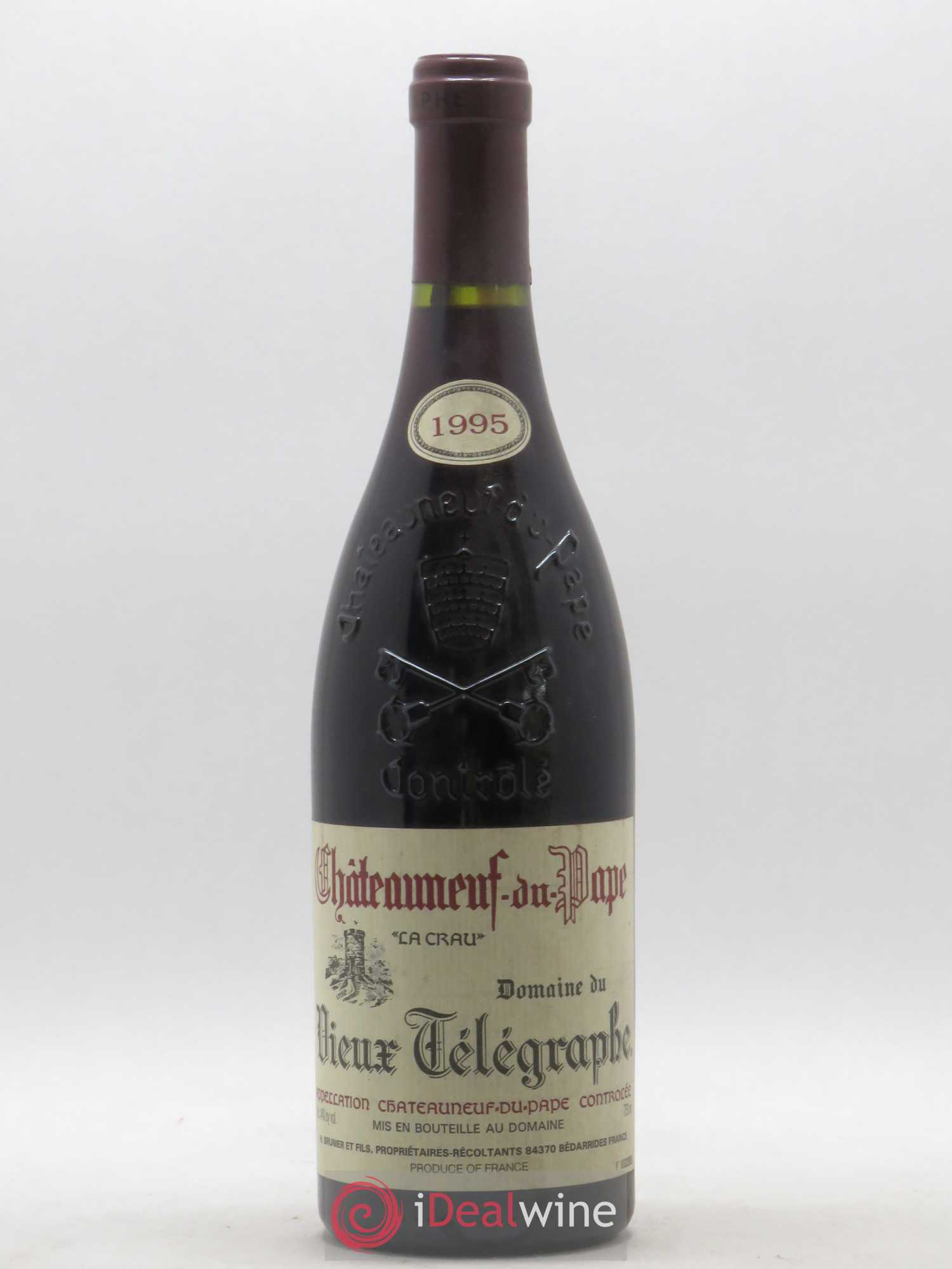 Châteauneuf-du-Pape Vieux Télégraphe (Domaine du) Vignobles Brunier 1995 - Lot de 1 bouteille - 0