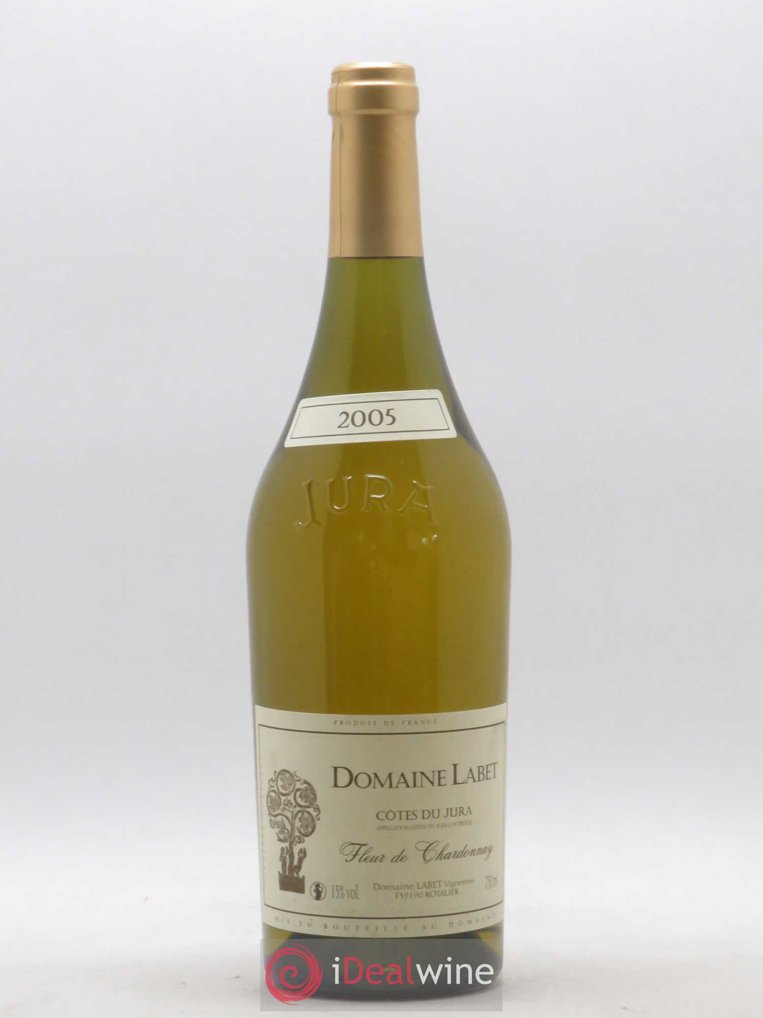 Côtes du Jura Chardonnay Fleur Romain - Julien - Charline Labet 2005 - Lot de 1 bouteille - 0