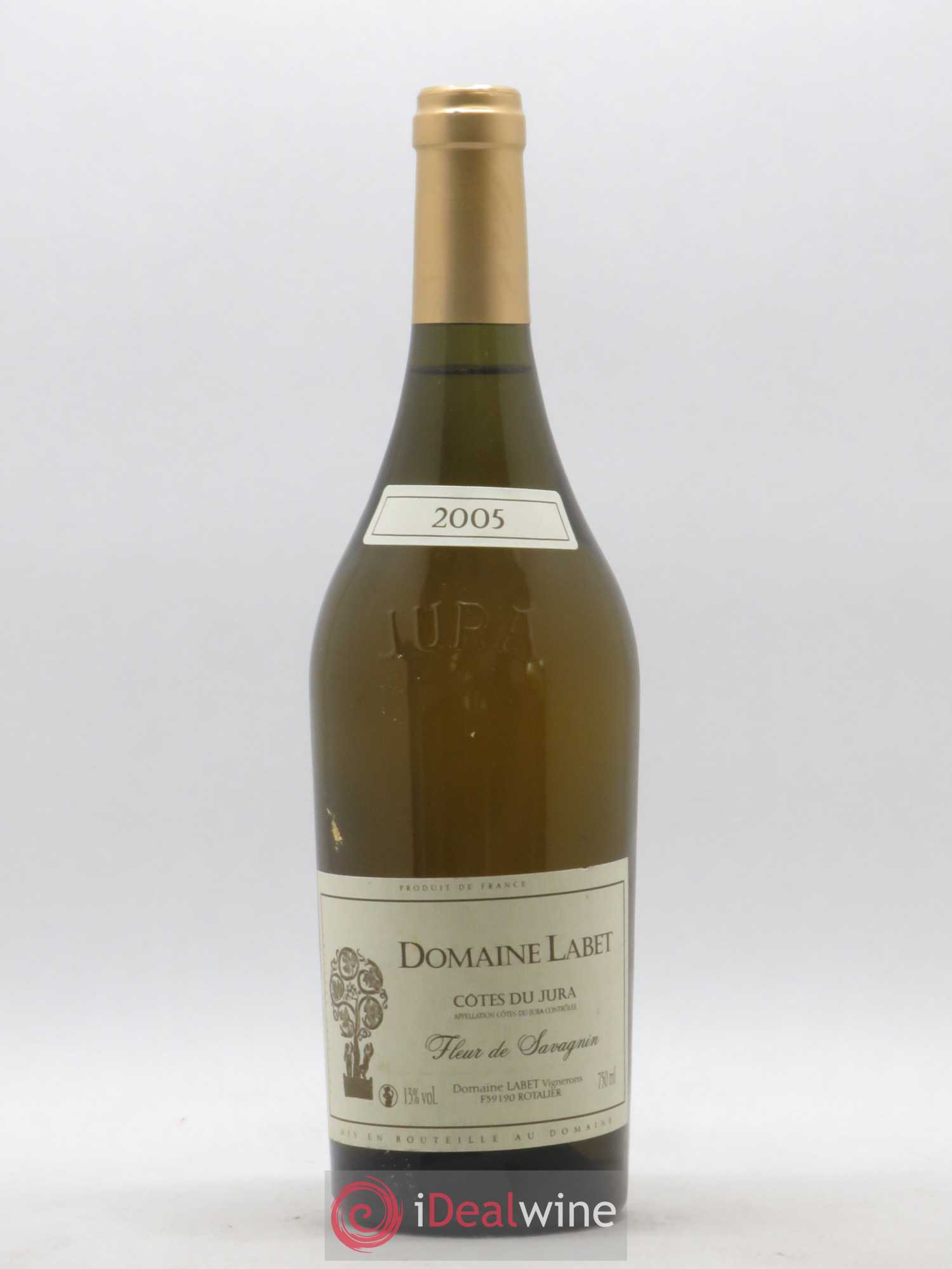 Côtes du Jura Fleur de Savagnin Romain - Julien - Charline Labet 2005 - Lot de 1 bouteille - 0